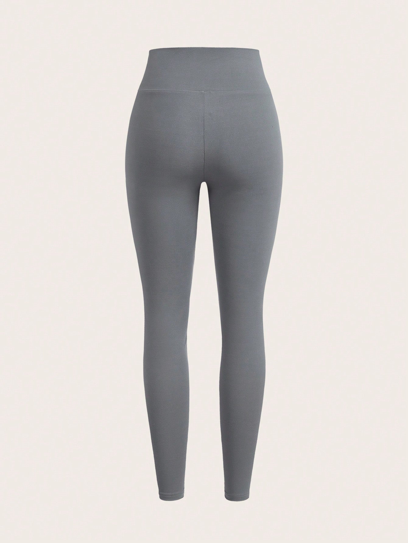 SHEIN EZwear 4 pièces Ensemble de tenue de sport pour femmes, veste zippée couleur unie minimaliste et leggings près du corps