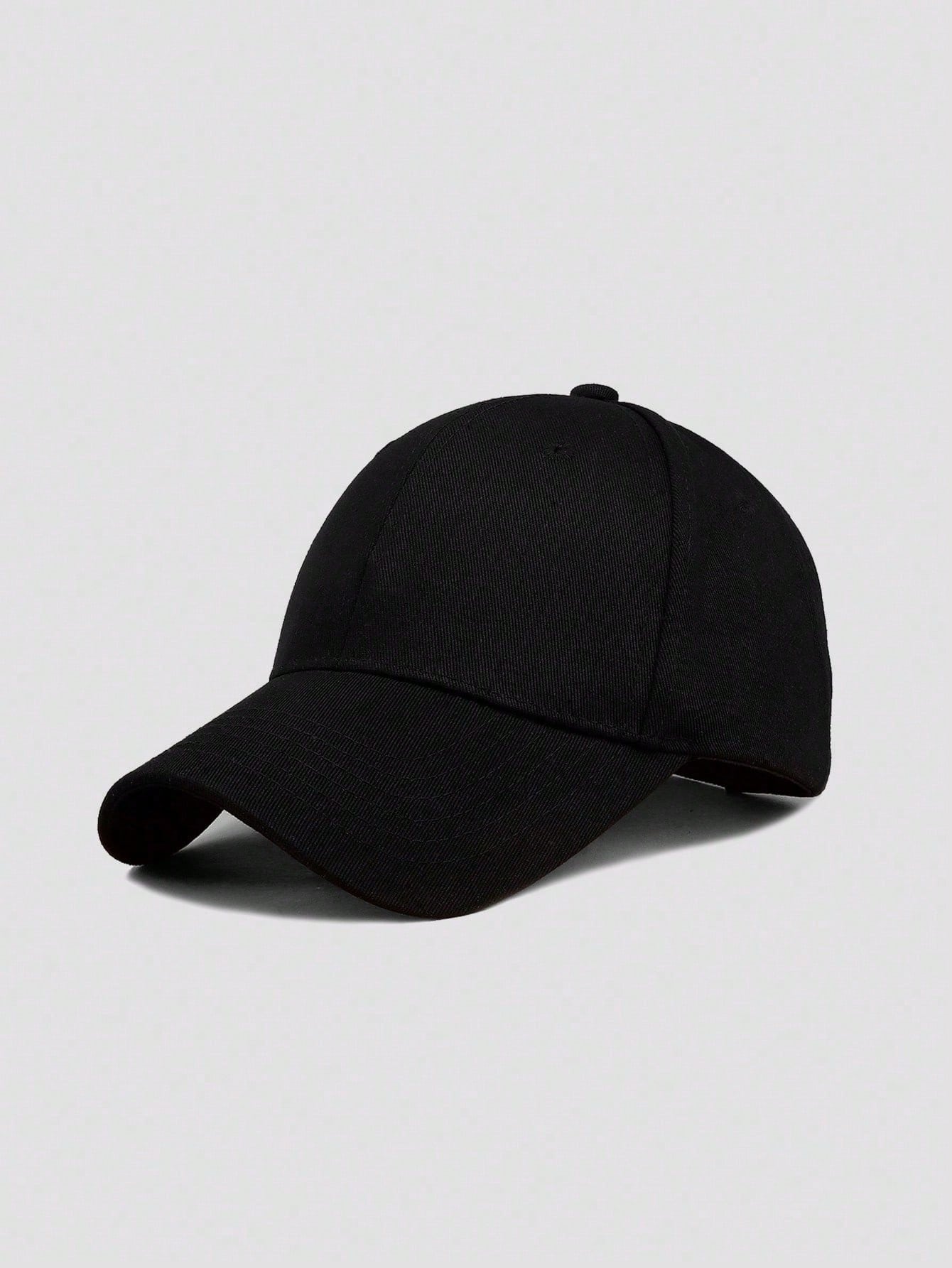 1 pièce Casquette de baseball simple, casual et ajustable de couleur unie, unisexe