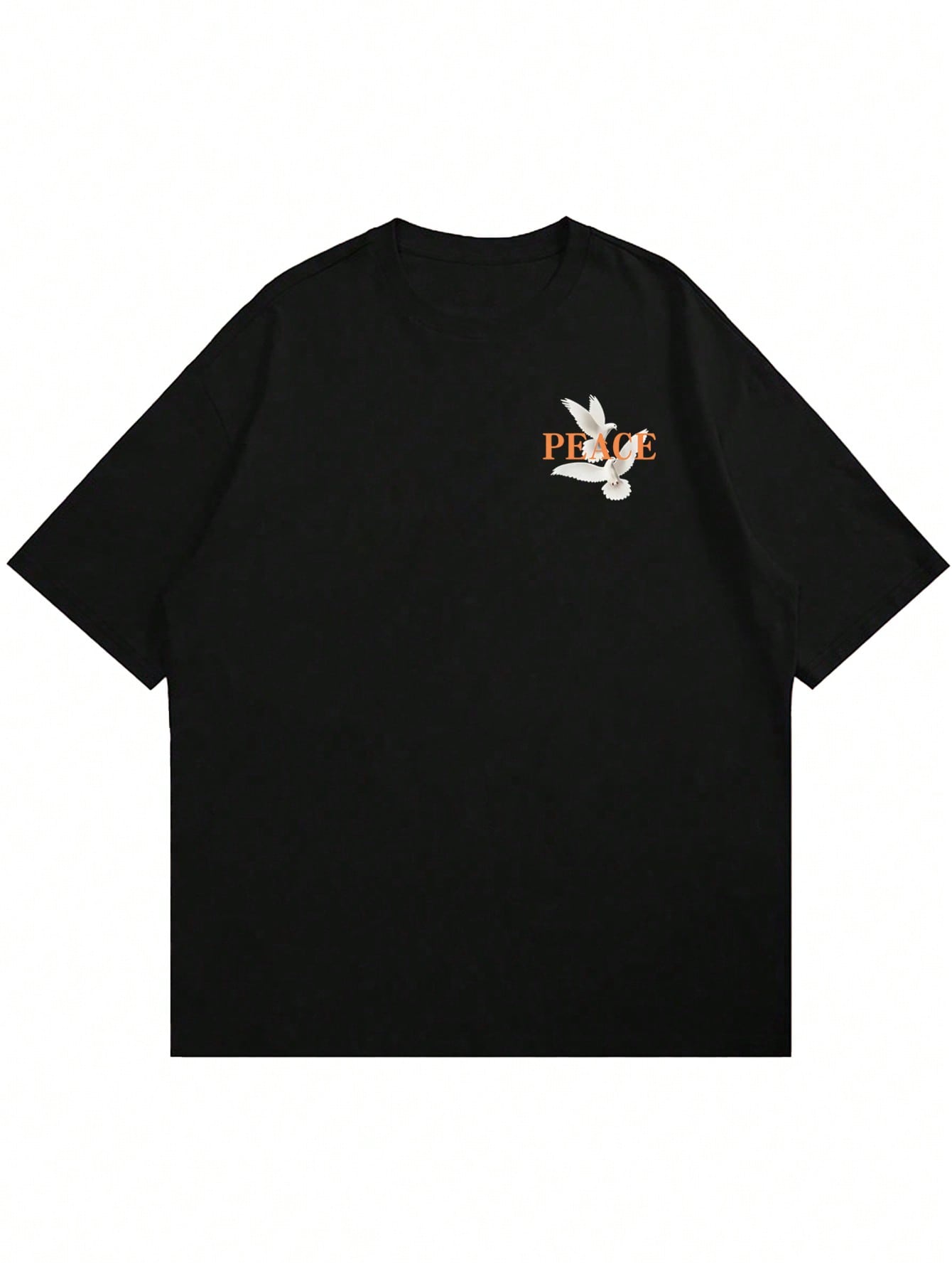 T-shirt à manches courtes pour hommes avec slogan personnalisé de pigeon