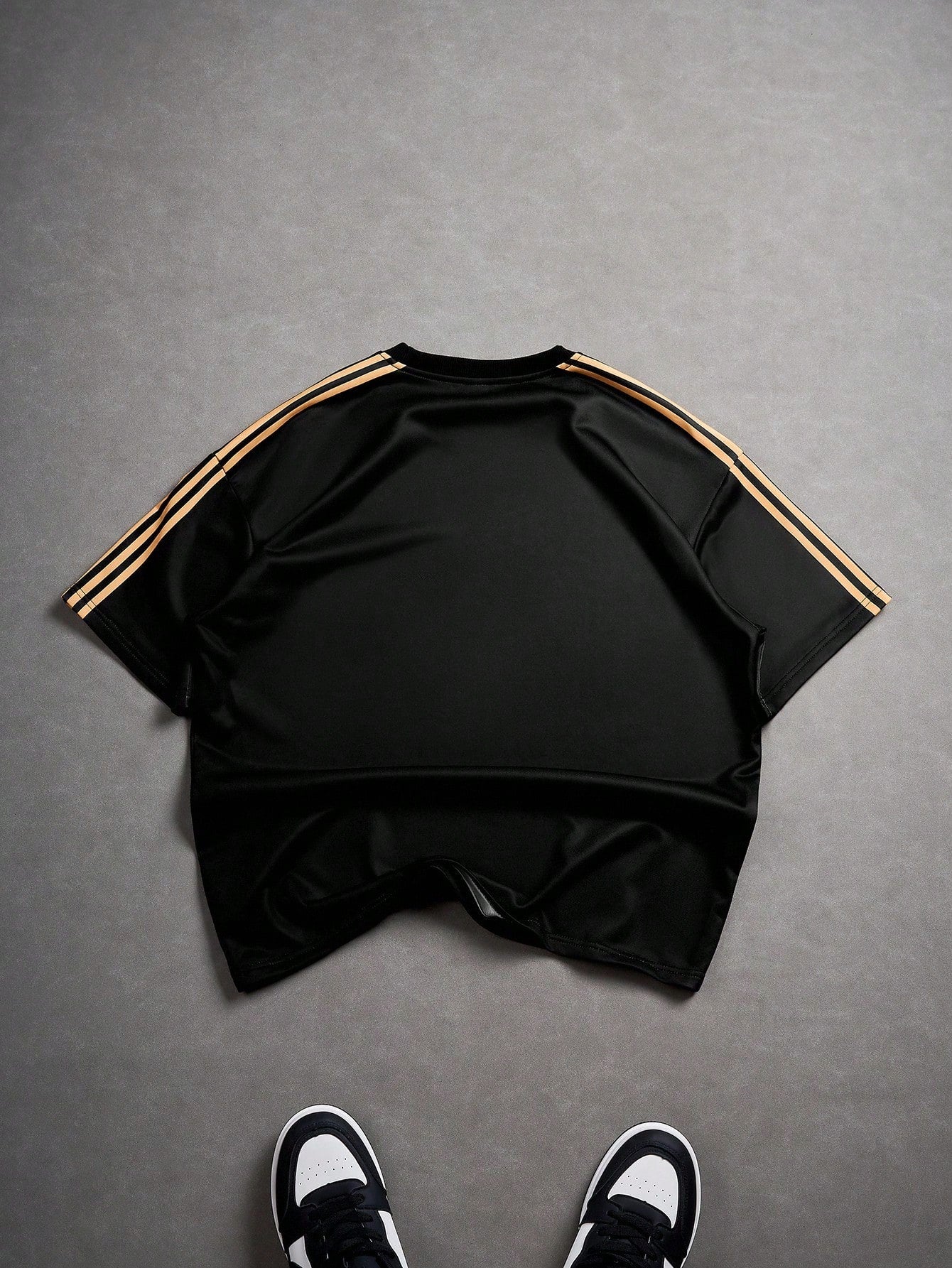 T-shirt casual en jersey à manches courtes pour homme avec imprimé de lettres