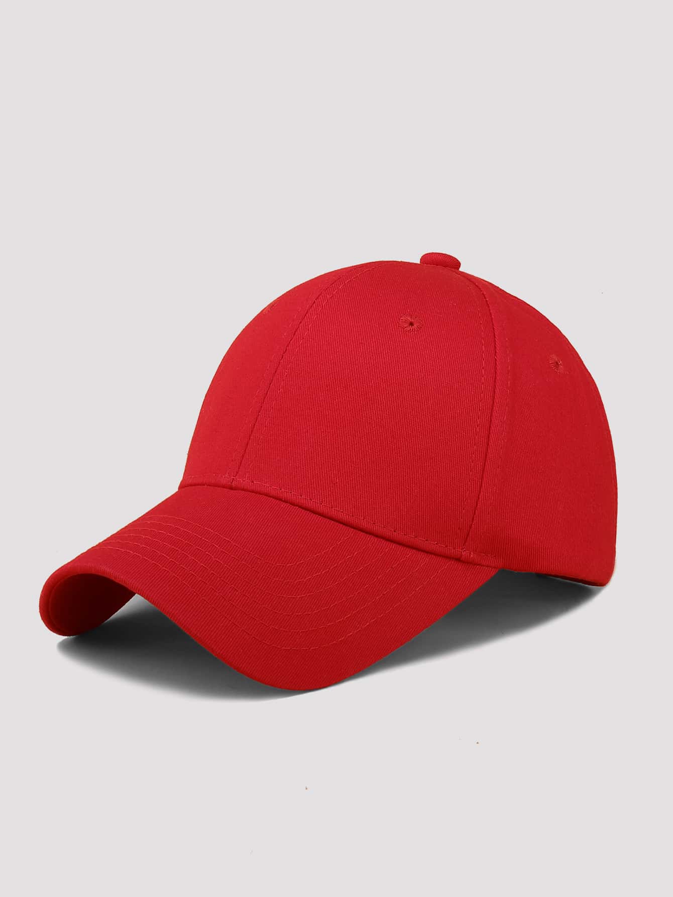 1 pièce Casquette de baseball simple, casual et ajustable de couleur unie, unisexe