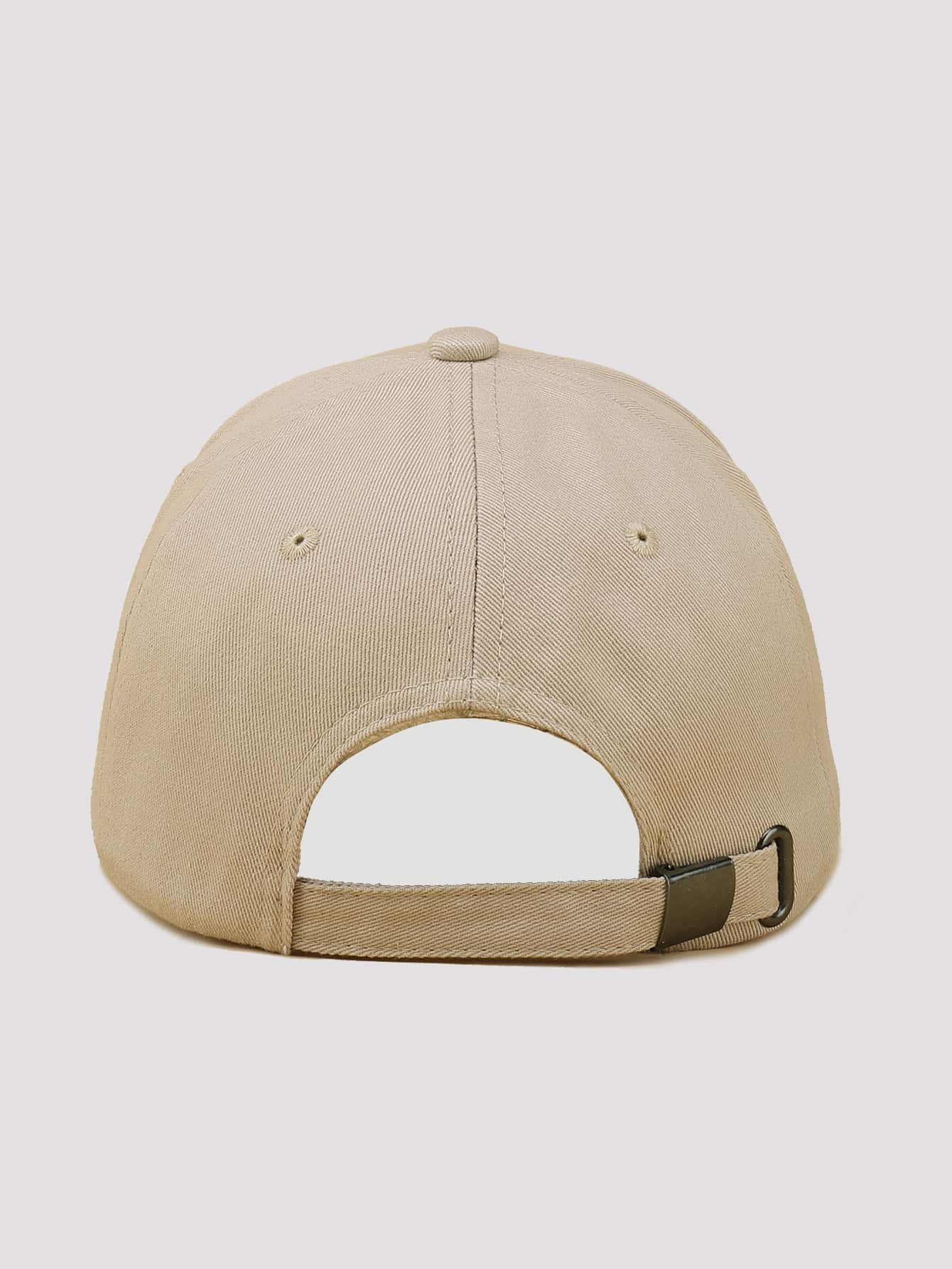 1 pièce Casquette de baseball simple, casual et ajustable de couleur unie, unisexe