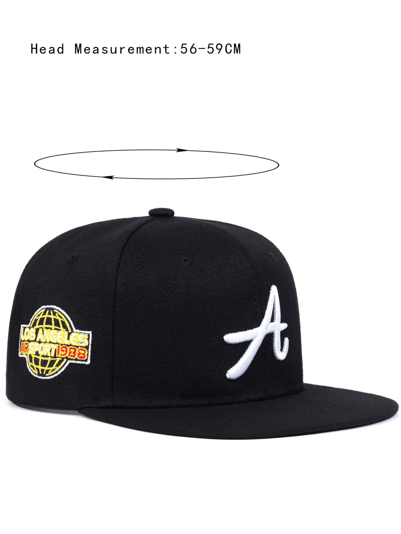 AR Chapeau de hip-hop pour homme lettre brodée pour un port quotidien au printemps et en automne dans la rue