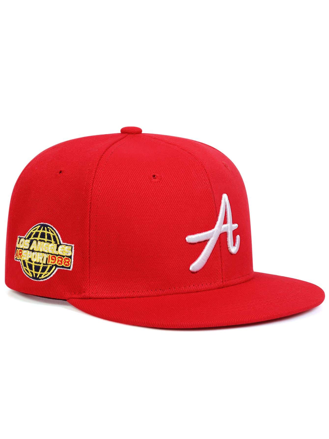 AR Chapeau de hip-hop pour homme lettre brodée pour un port quotidien au printemps et en automne dans la rue