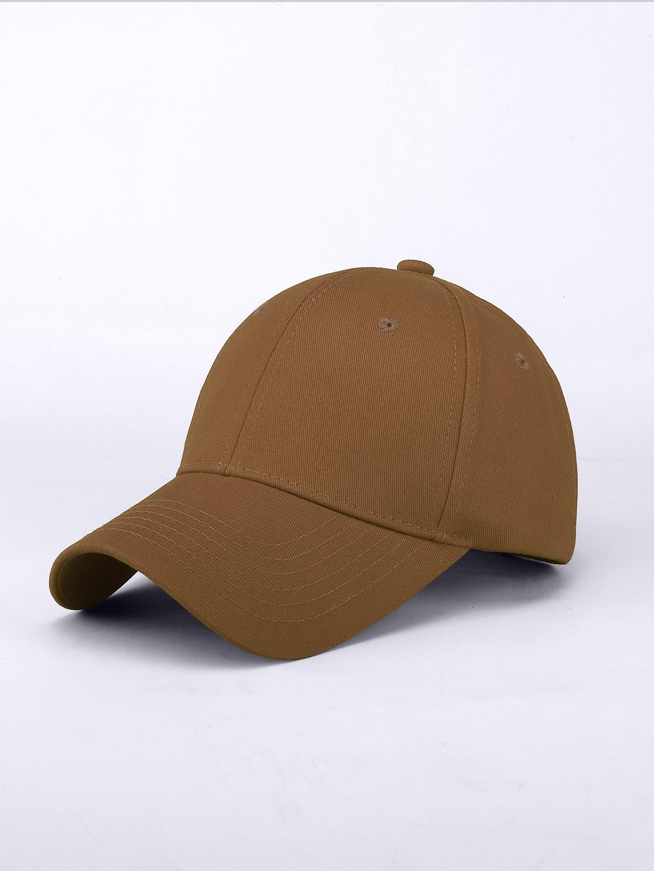 1 pièce Casquette de baseball simple, casual et ajustable de couleur unie, unisexe
