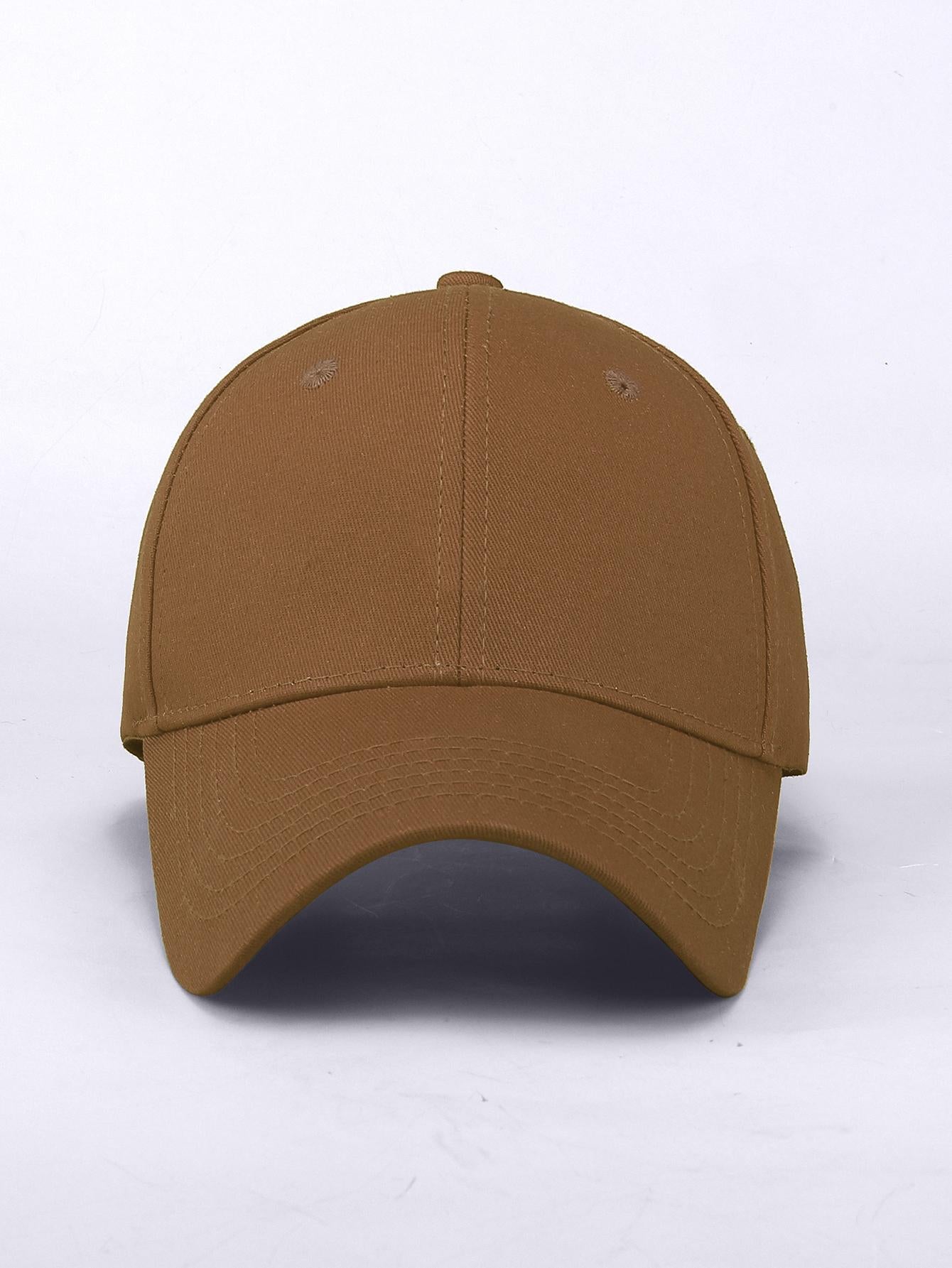 1 pièce Casquette de baseball simple, casual et ajustable de couleur unie, unisexe