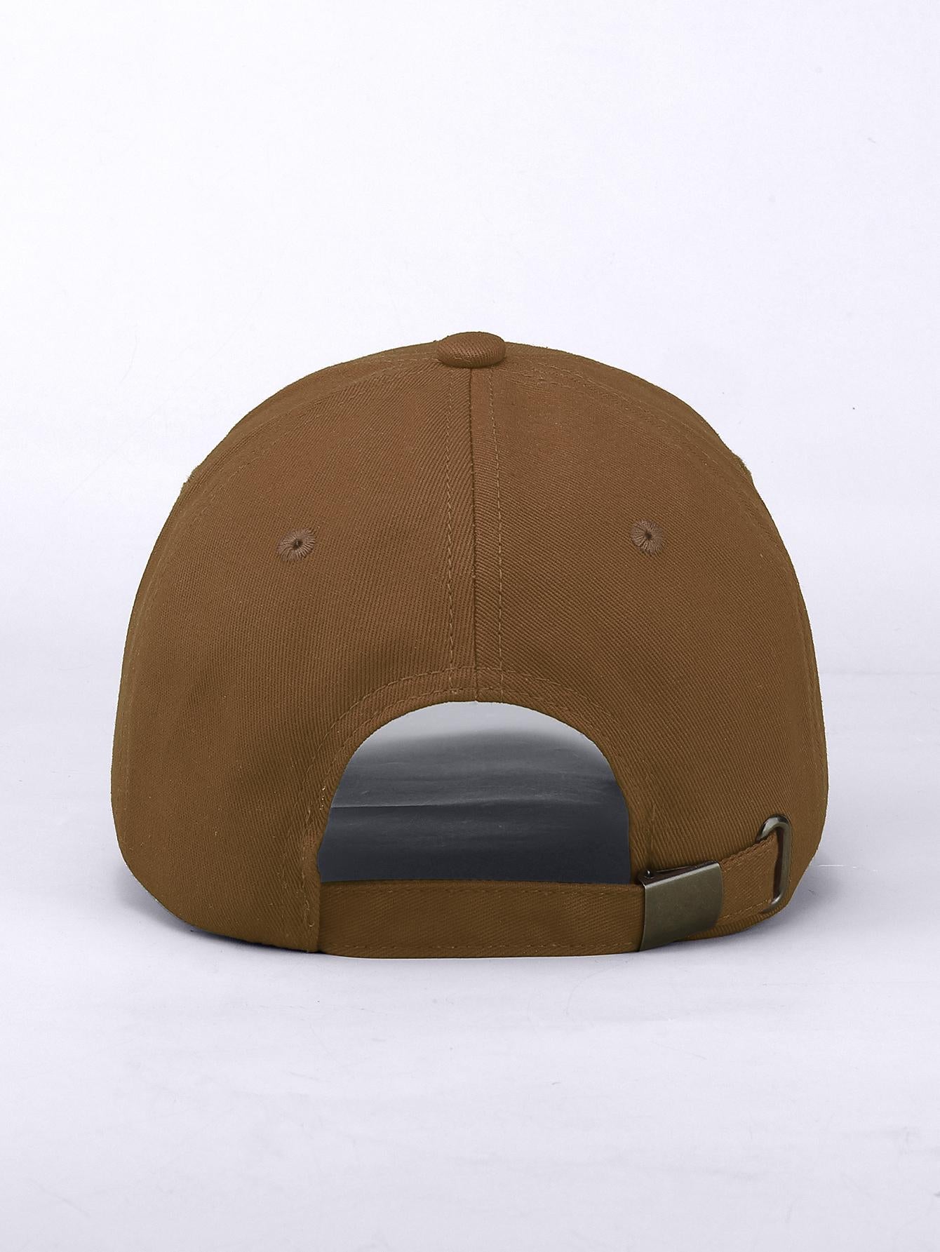 1 pièce Casquette de baseball simple, casual et ajustable de couleur unie, unisexe
