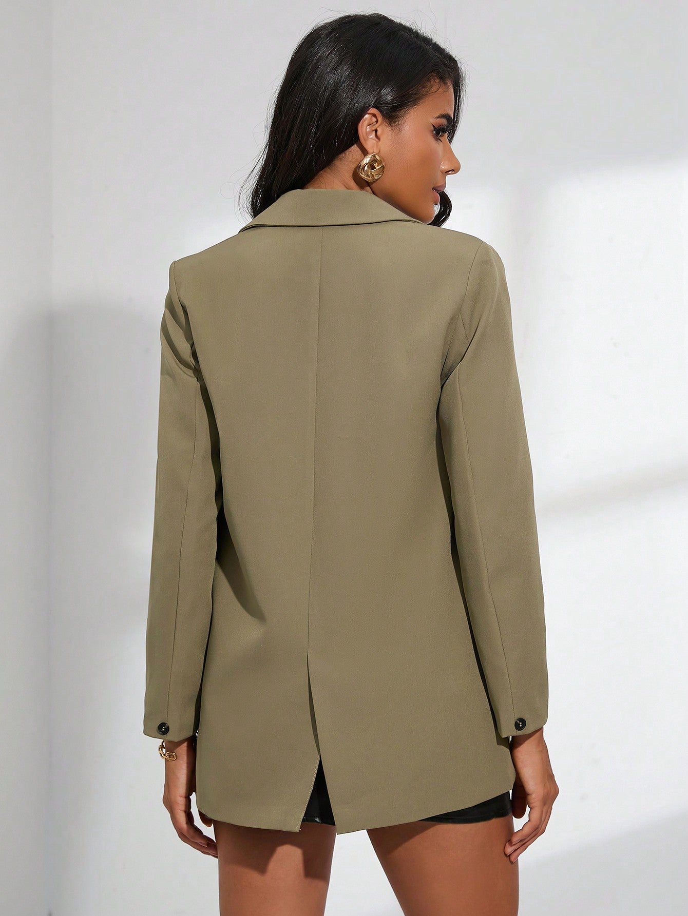 Blazer décontracté à double boutonnage
