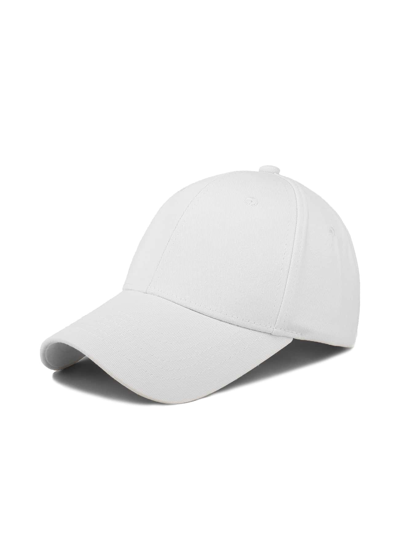 1 pièce Casquette de baseball simple, casual et ajustable de couleur unie, unisexe