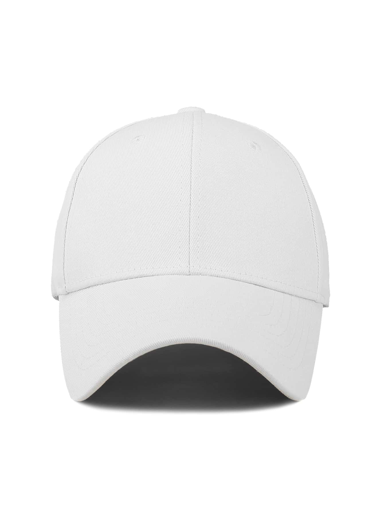 1 pièce Casquette de baseball simple, casual et ajustable de couleur unie, unisexe