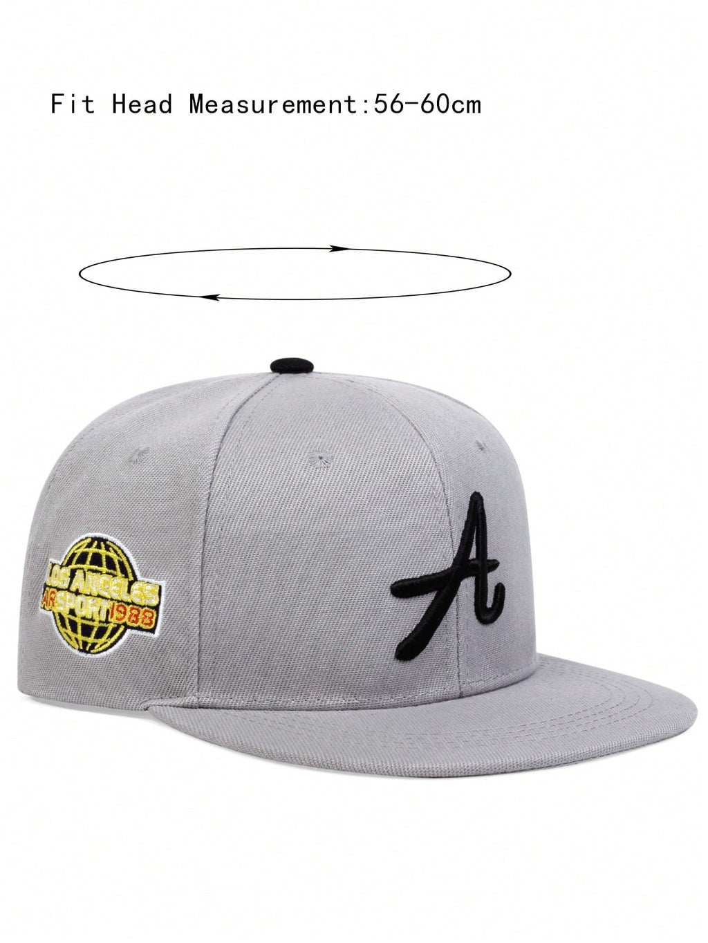 AR Chapeau de hip-hop pour homme lettre brodée pour un port quotidien au printemps et en automne dans la rue