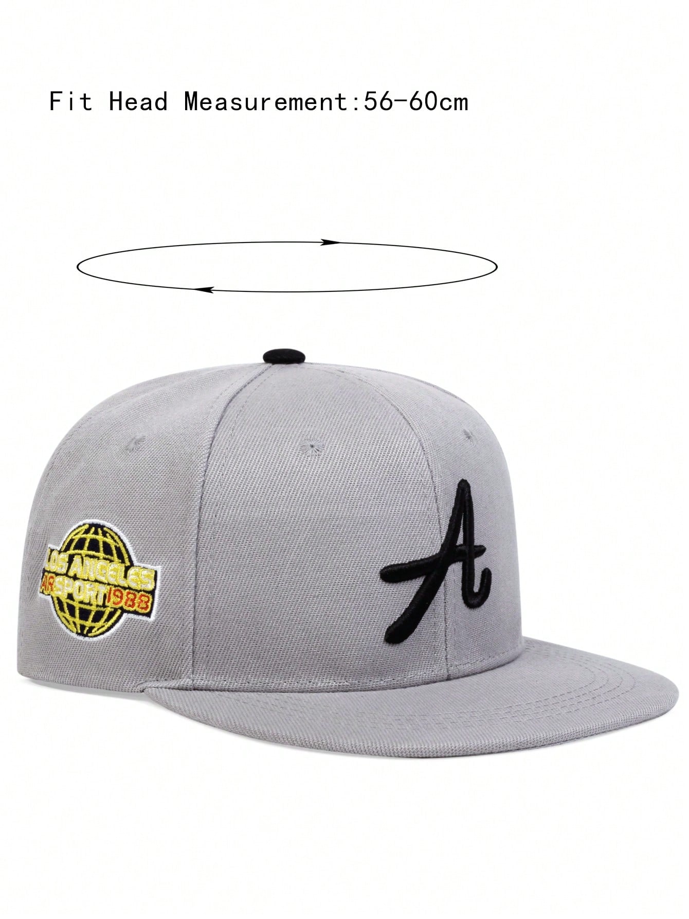 AR Chapeau de hip-hop pour homme lettre brodée pour un port quotidien au printemps et en automne dans la rue