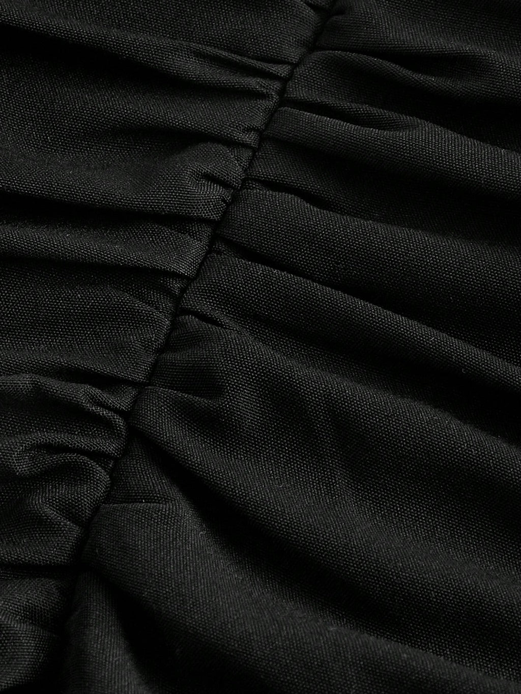 SHEIN MOD Robe longue noire de soirée avec détail froncé et croix latérale
