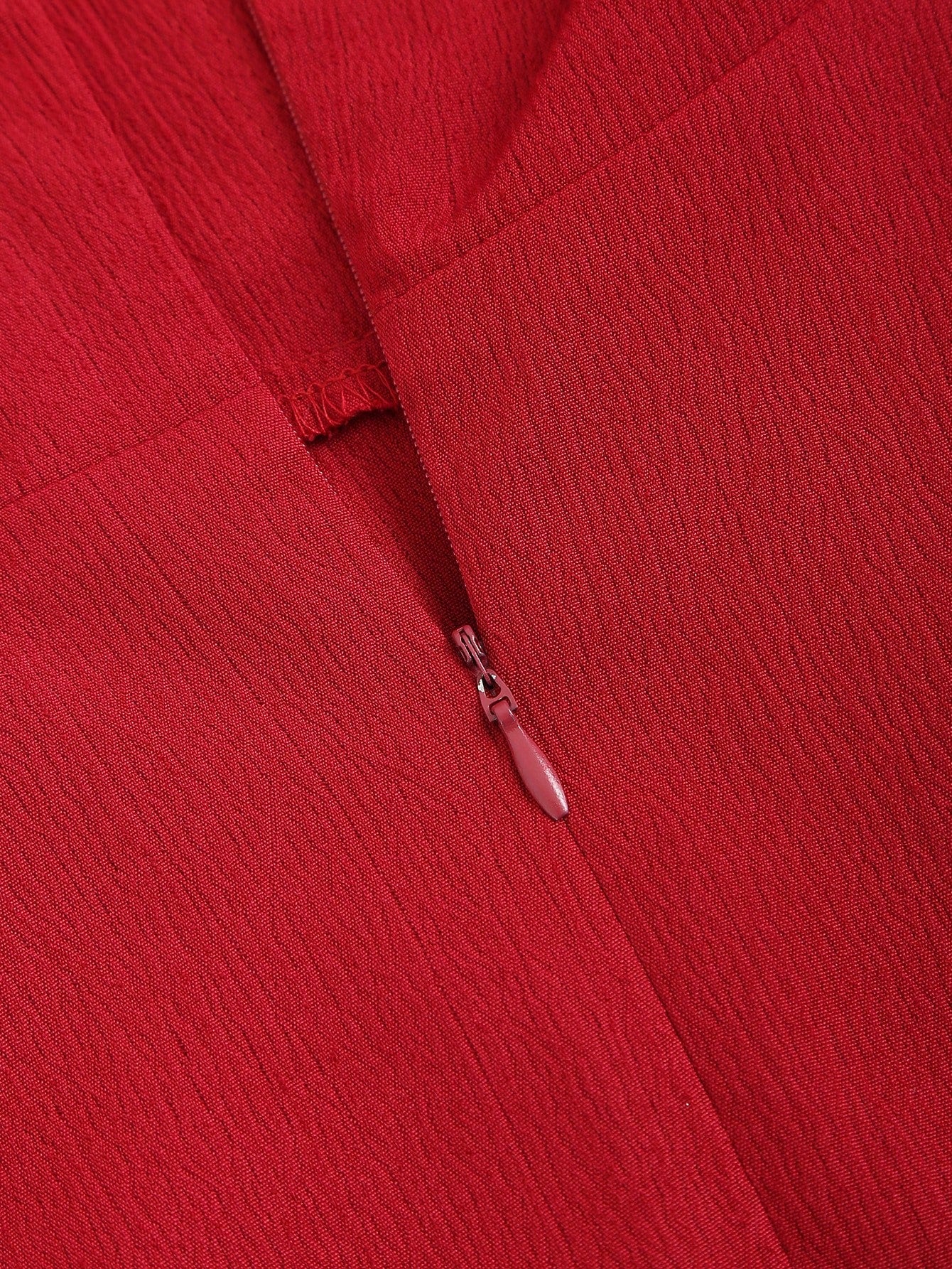 Sweetra Robe cache-cœur à lacets sans dos de couleur unie avec taille marquée, couleur bordeaux, tenue pour femme