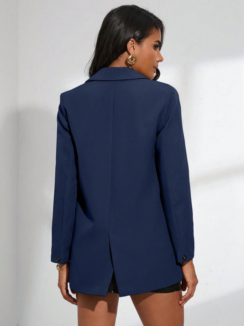 Blazer décontracté à double boutonnage