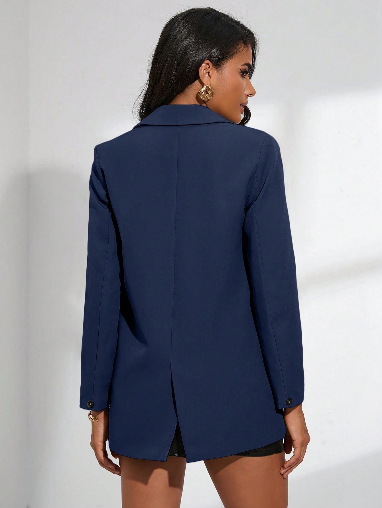 Blazer décontracté à double boutonnage