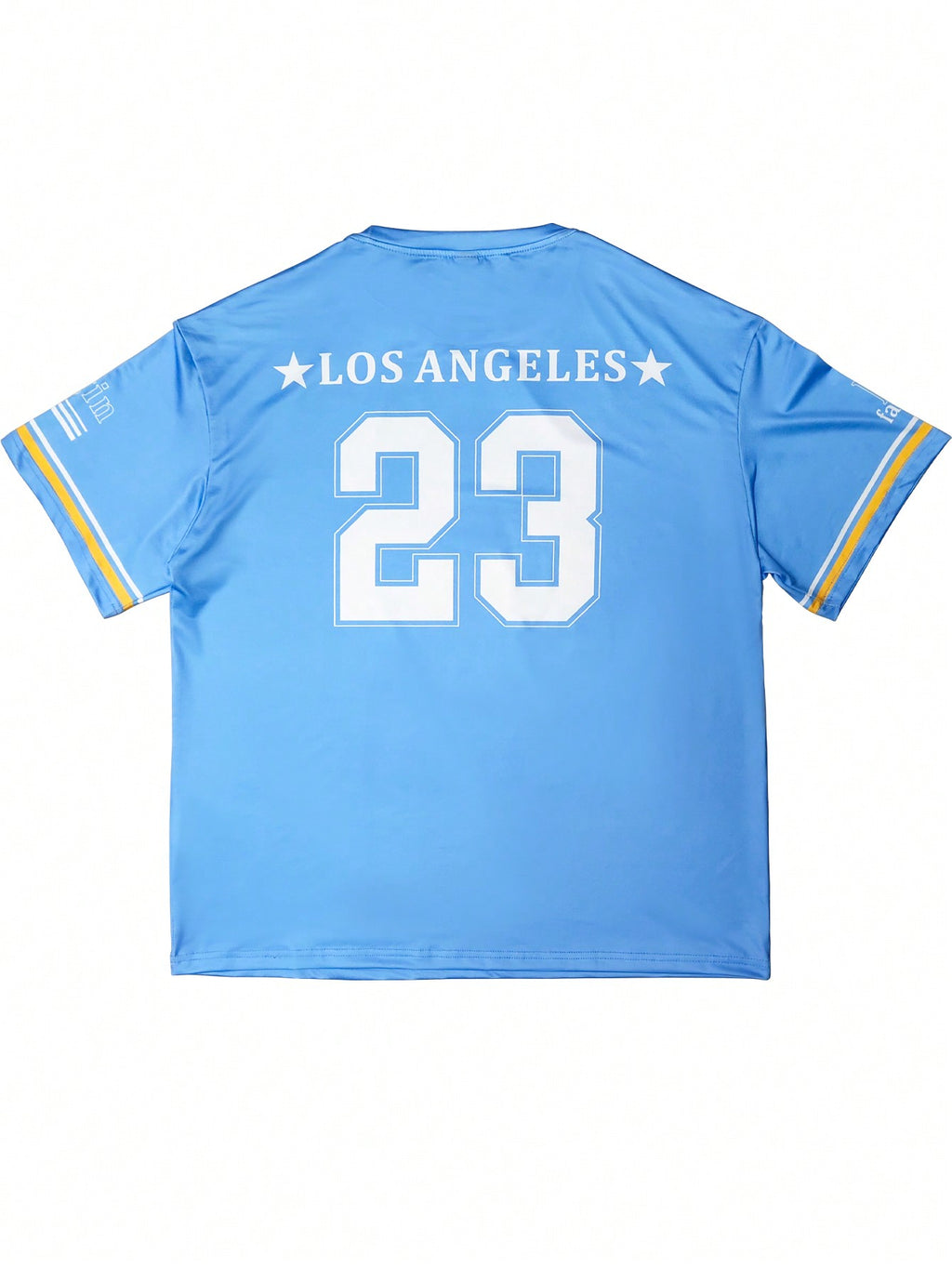T-shirt casual en jersey à manches courtes pour homme avec imprimé de lettres