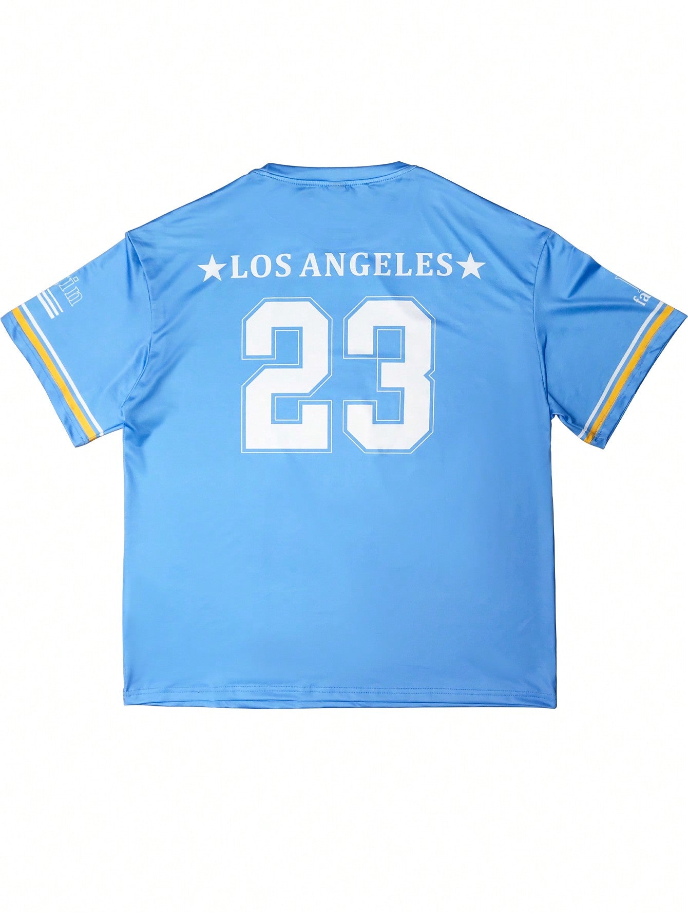 T-shirt casual en jersey à manches courtes pour homme avec imprimé de lettres