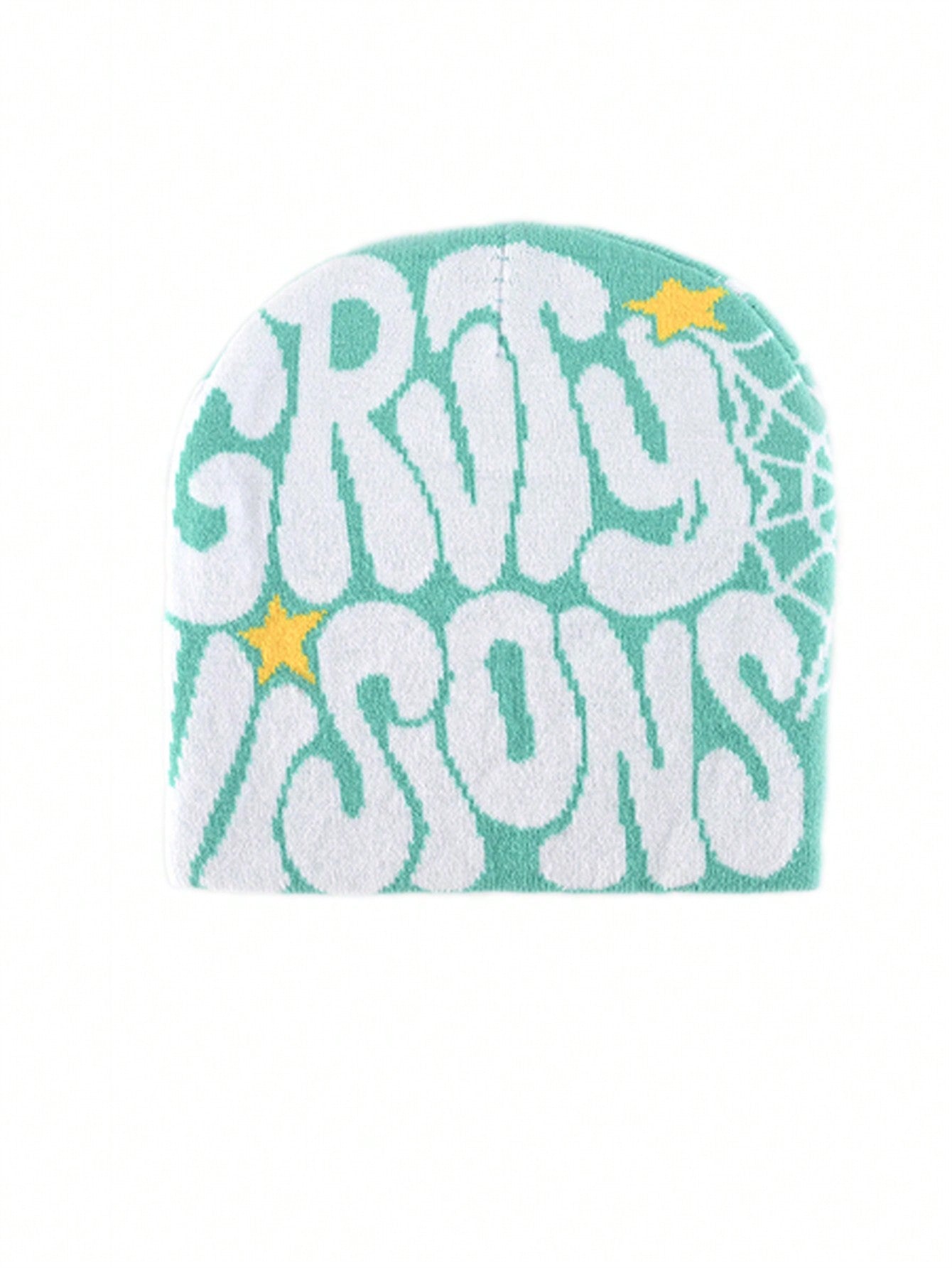 2 pièces Bonnet "GRVTY VISIONS" Hip Hop Unisexe Style Y2K Chapeau tricoté chaud pour l'extérieur Chapeau thermique pour hommes et femmes Tenue d'automne