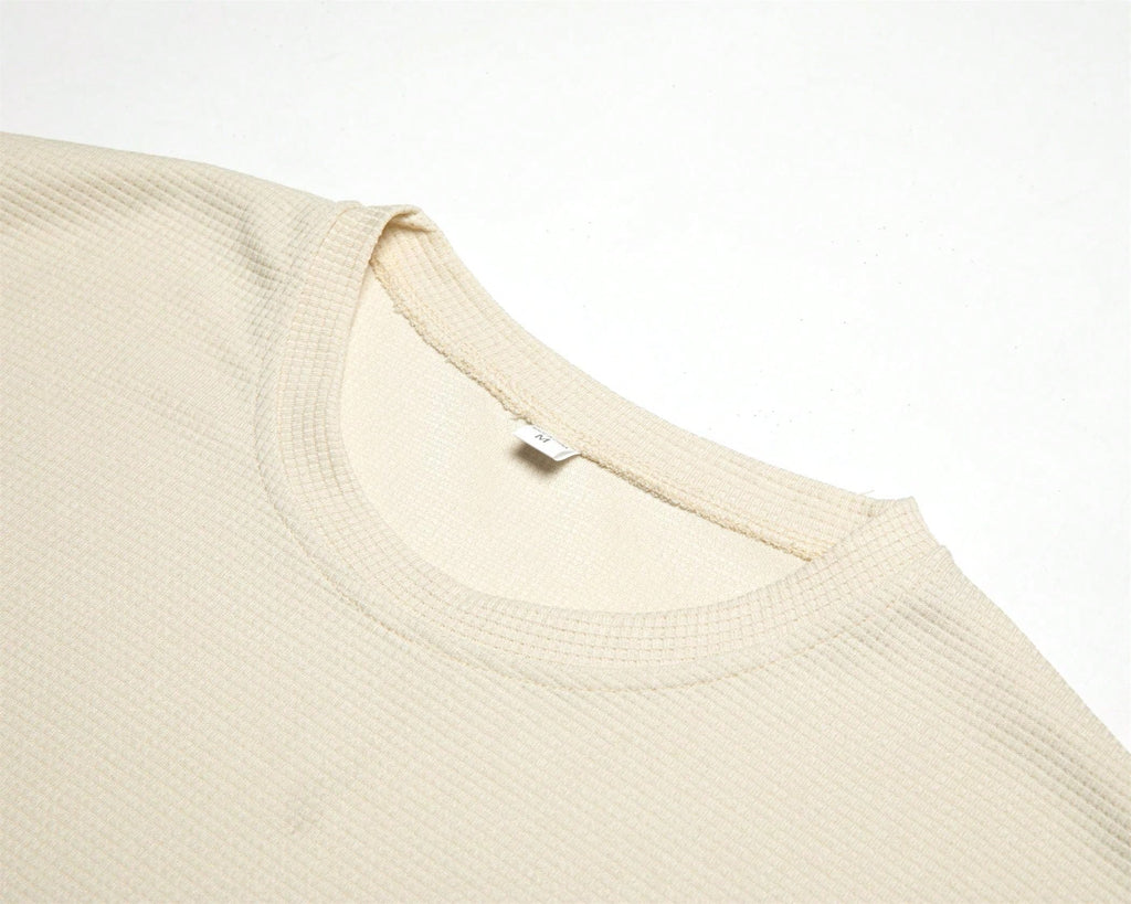 Ensemble 2 pièces de vêtements pour hommes en tissu gaufré