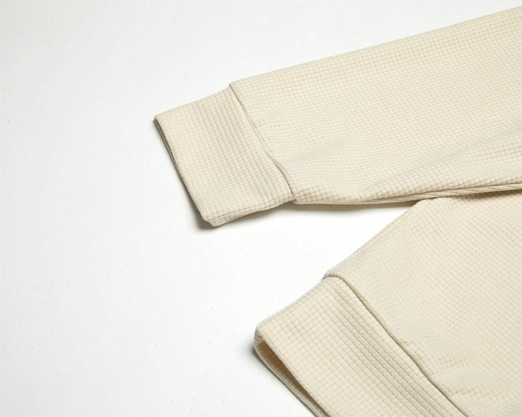 Ensemble 2 pièces de vêtements pour hommes en tissu gaufré