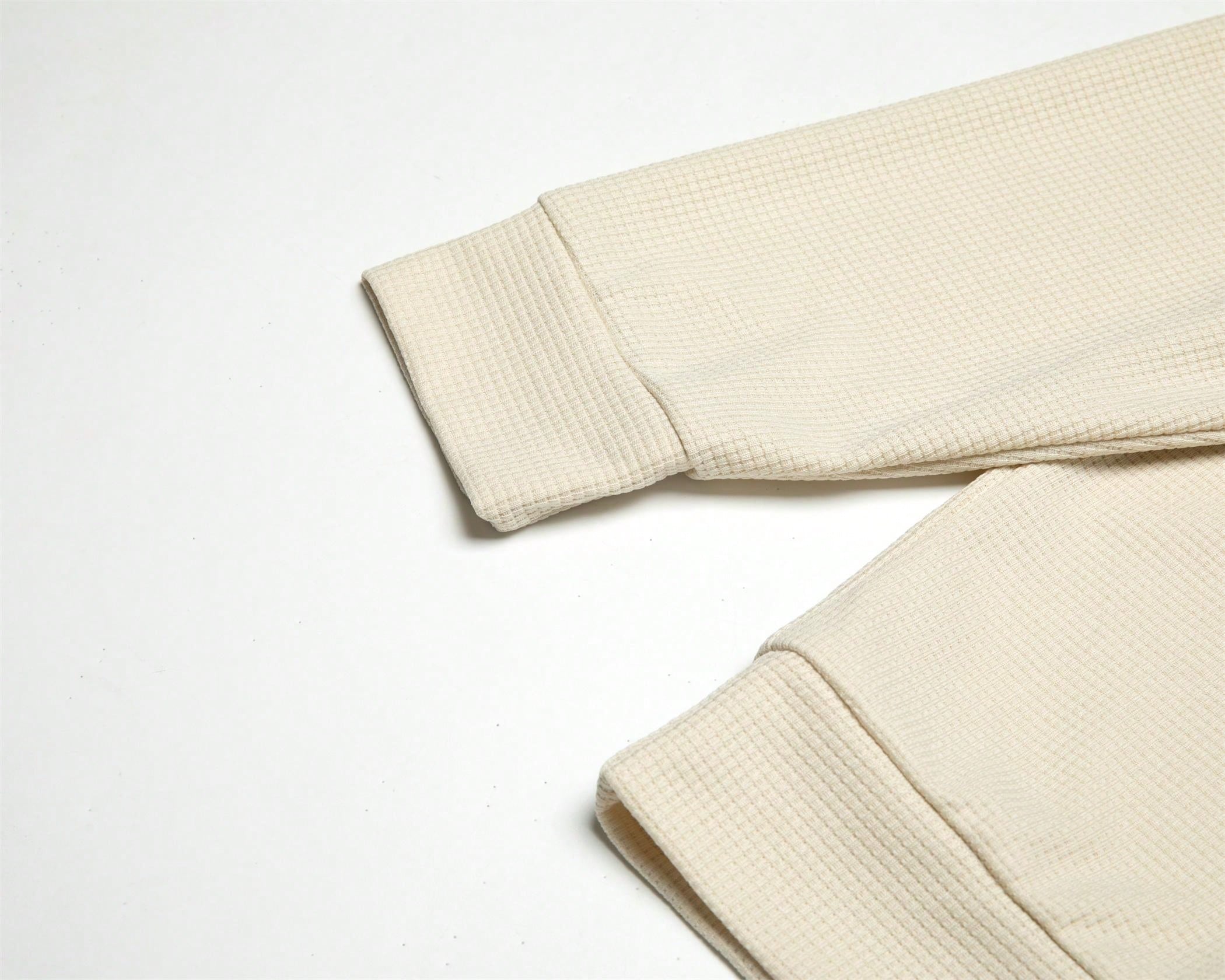 Ensemble 2 pièces de vêtements pour hommes en tissu gaufré