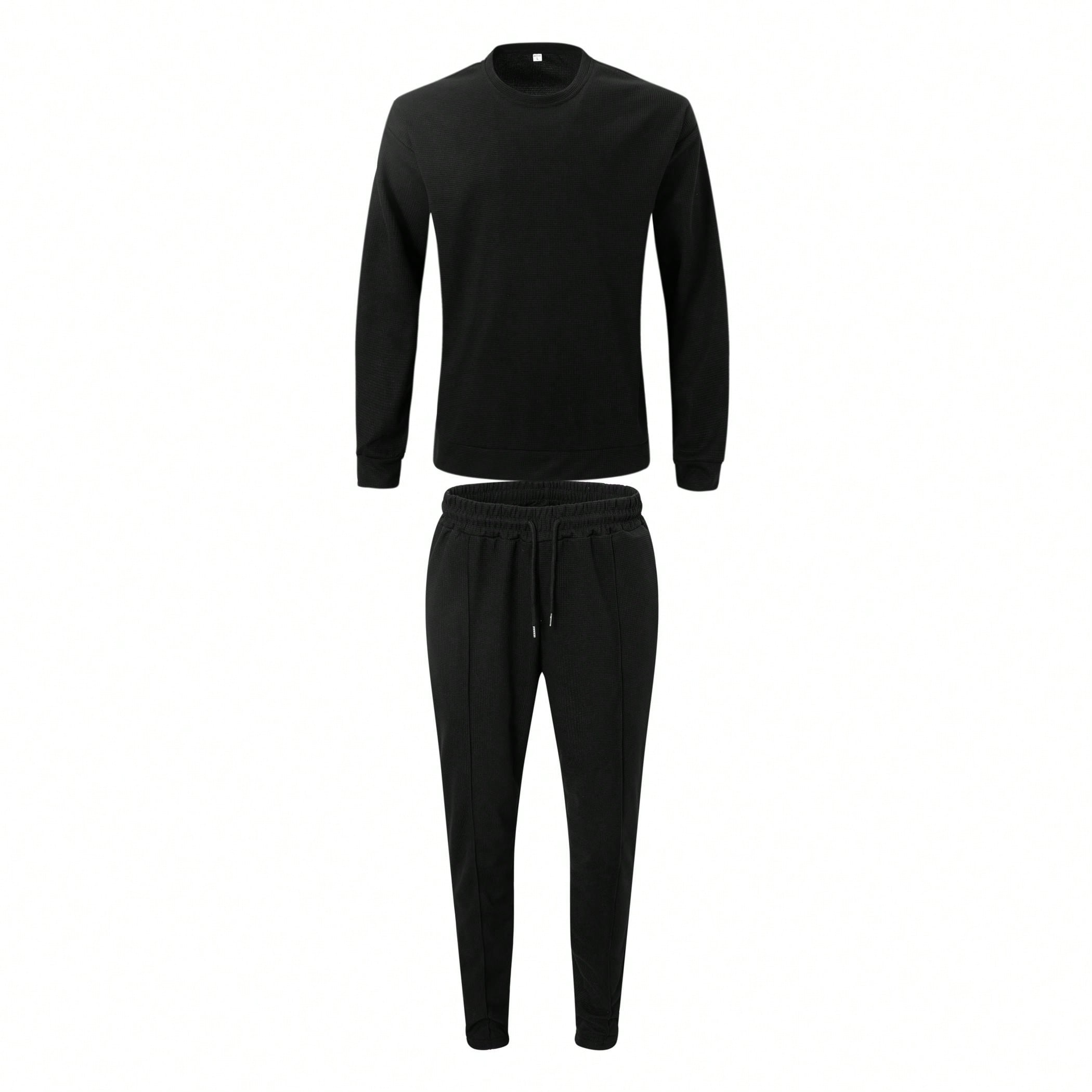 Ensemble 2 pièces de vêtements pour hommes en tissu gaufré