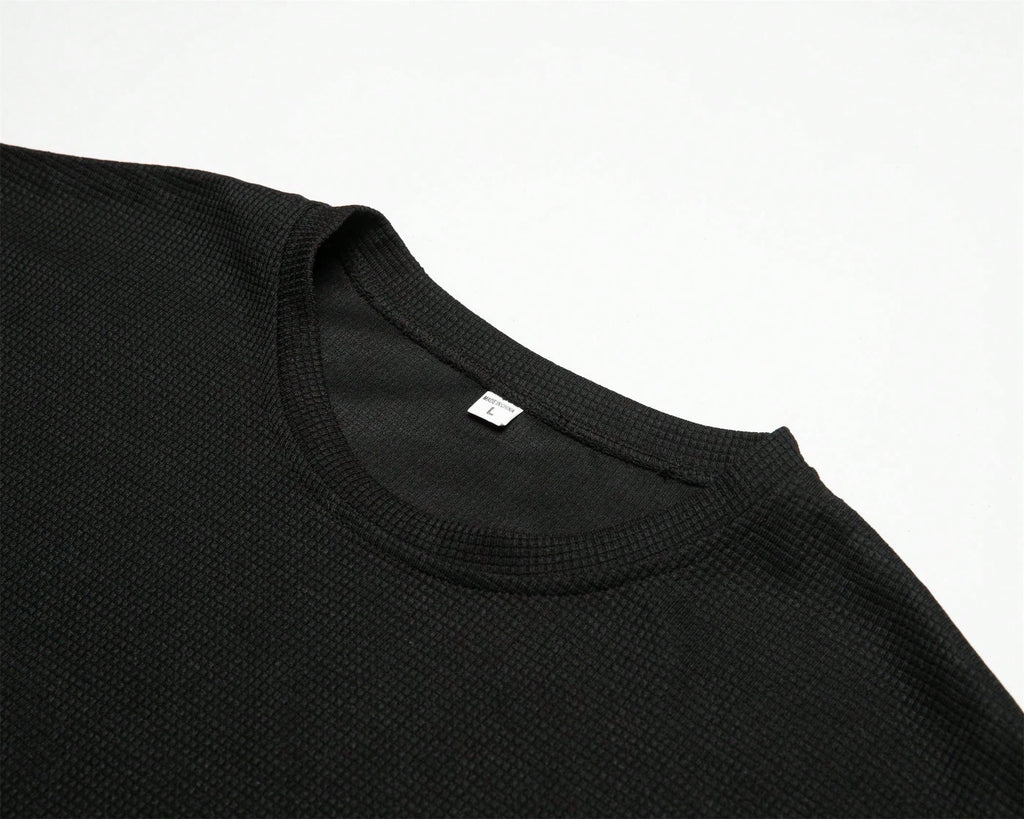 Ensemble 2 pièces de vêtements pour hommes en tissu gaufré