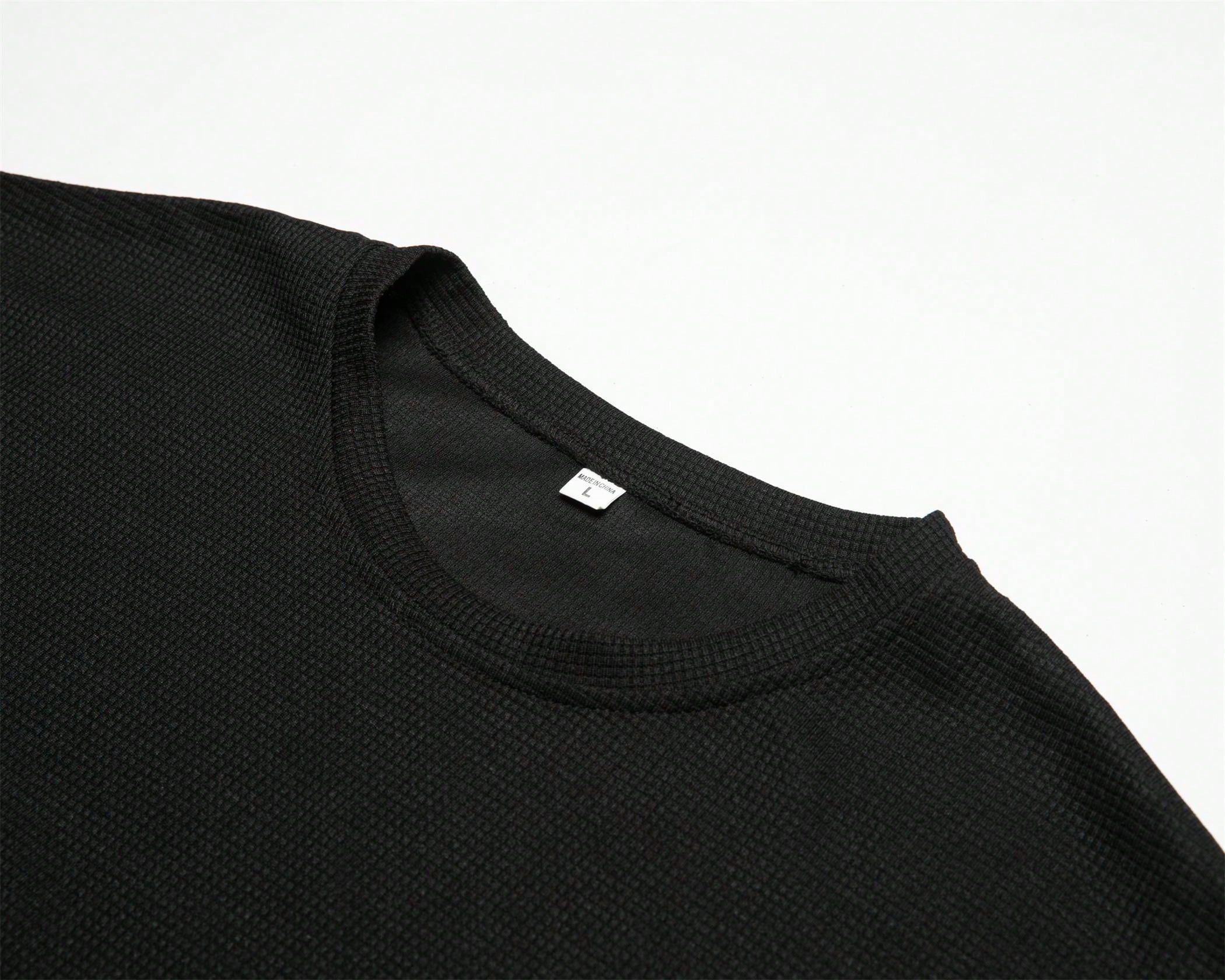 Ensemble 2 pièces de vêtements pour hommes en tissu gaufré