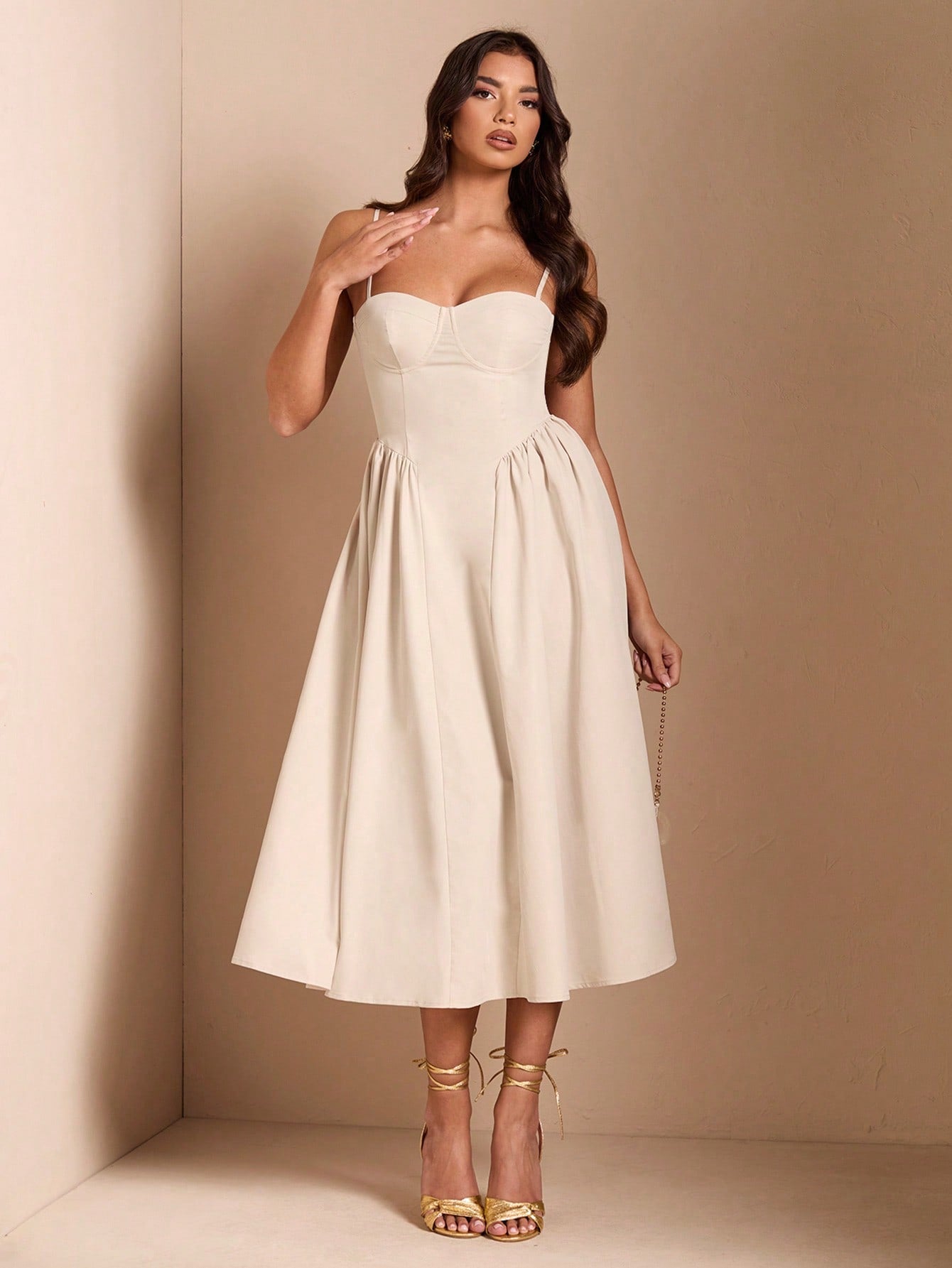SHEIN BAE Élégante robe longue en tulle pour femmes, convient pour les sorties décontractées, les sorties, les fêtes de boîte de nuit, la saison d'automne
