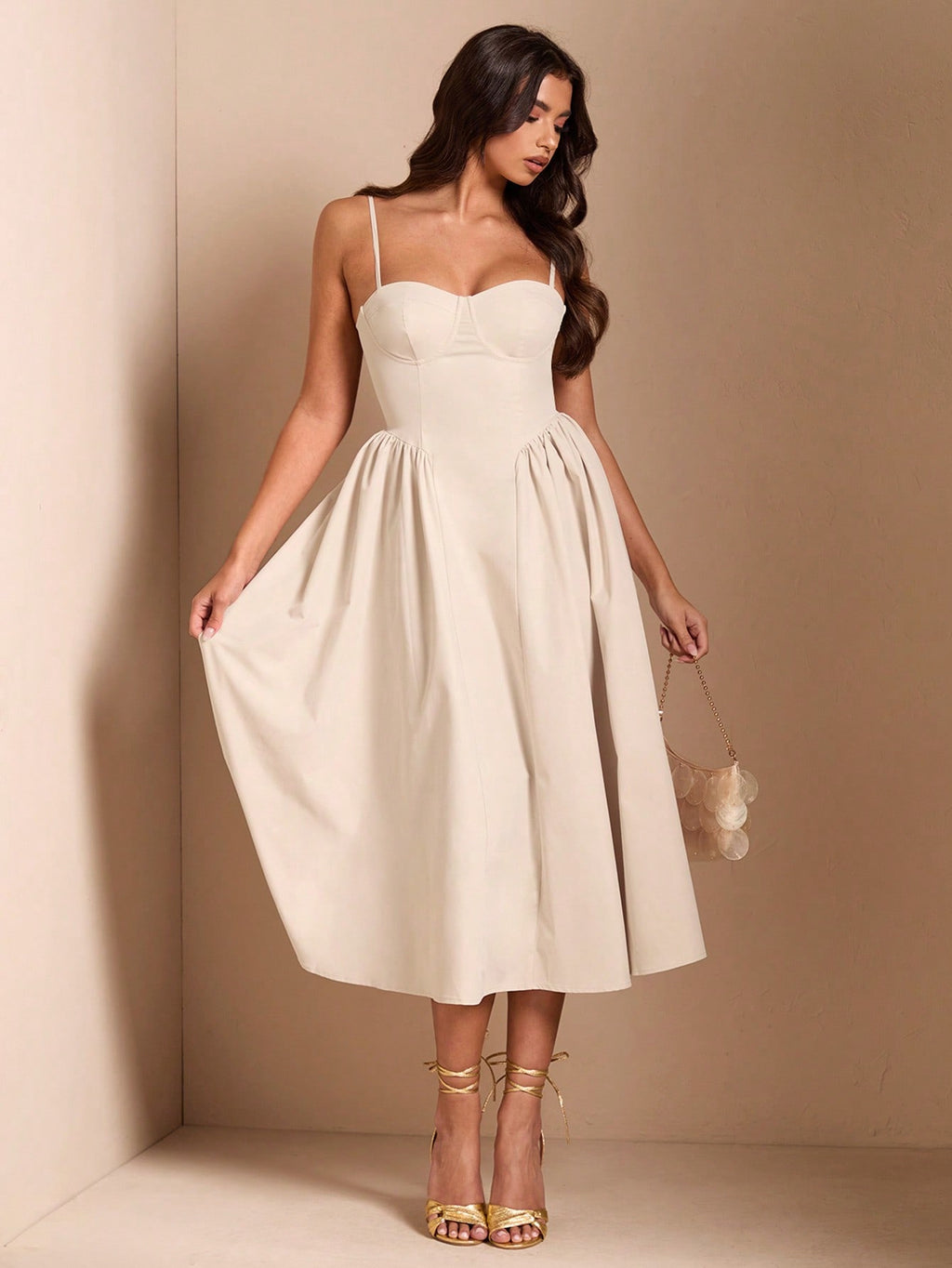 SHEIN BAE Élégante robe longue en tulle pour femmes, convient pour les sorties décontractées, les sorties, les fêtes de boîte de nuit, la saison d'automne