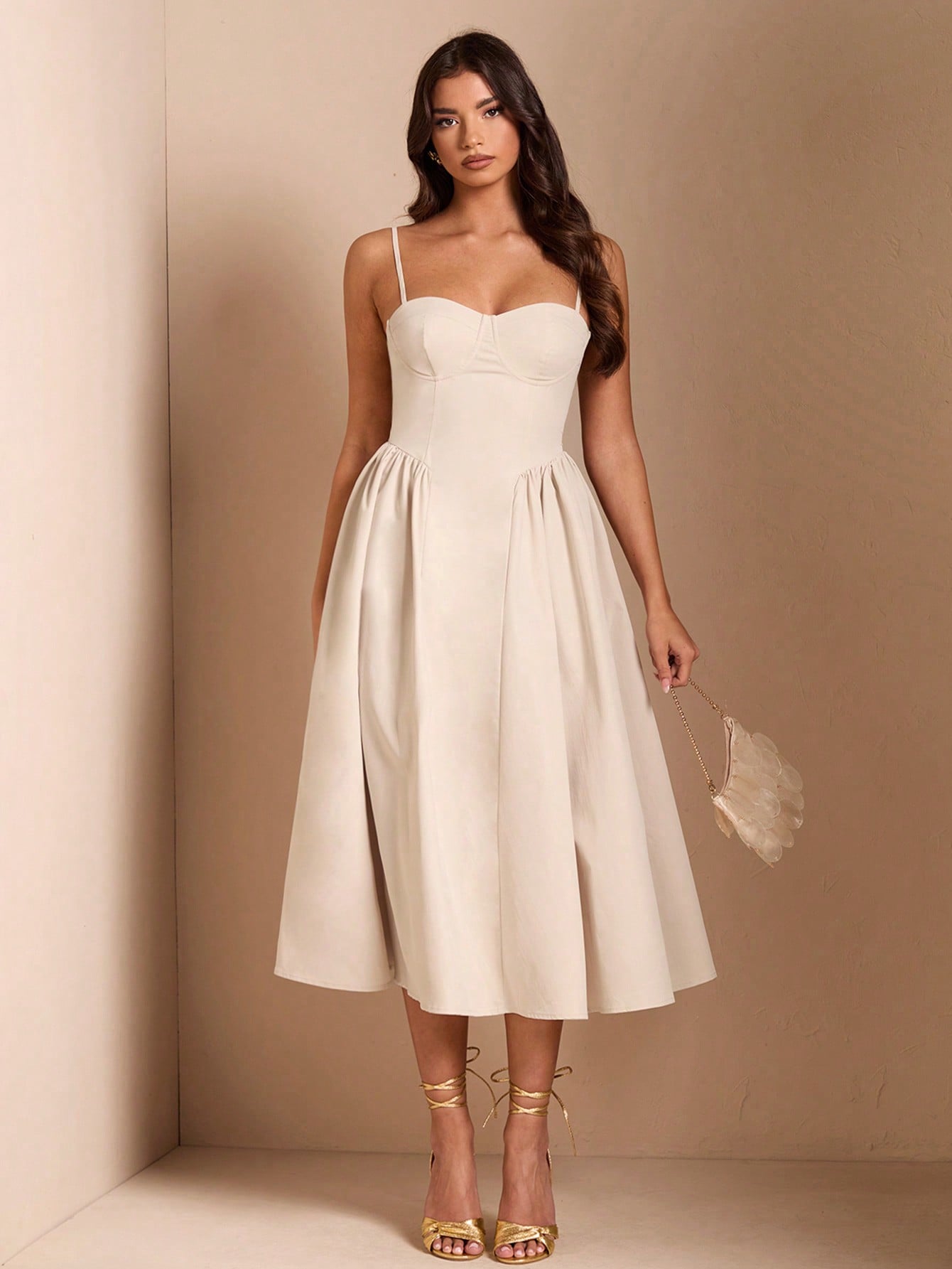 SHEIN BAE Élégante robe longue en tulle pour femmes, convient pour les sorties décontractées, les sorties, les fêtes de boîte de nuit, la saison d'automne