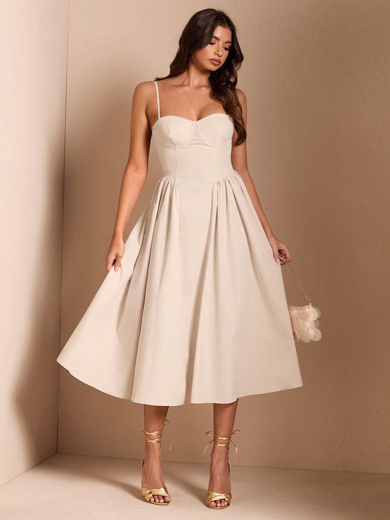 SHEIN BAE Élégante robe longue en tulle pour femmes, convient pour les sorties décontractées, les sorties, les fêtes de boîte de nuit, la saison d'automne