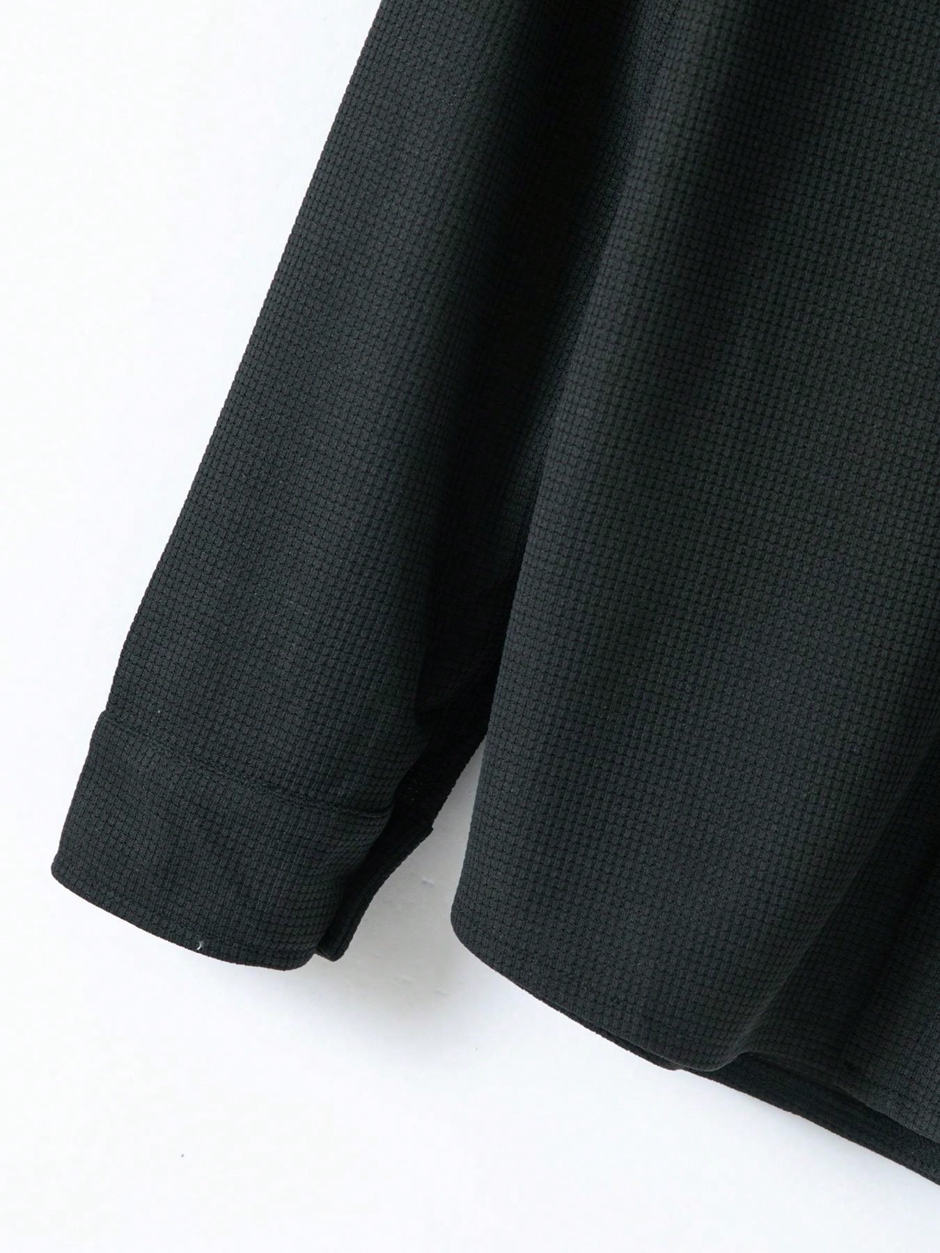 1 set Chemise manches longues de couleur unie décontractée pour homme avec poche + pantalon