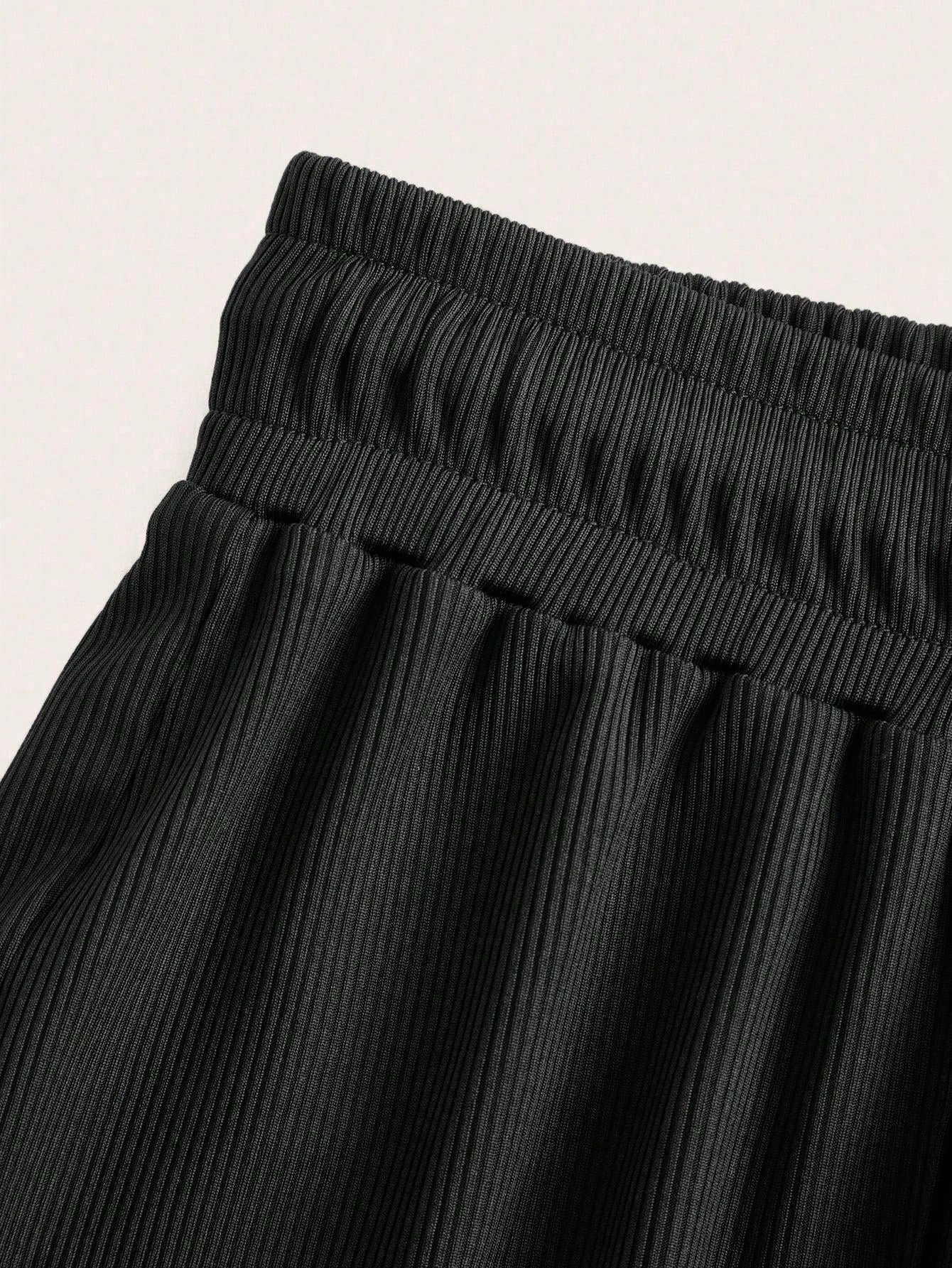 Flirla 2 pièces/Set Combinaison grise col en U grande taille jambes évasées, combinaison ajustée décontracté mode minimaliste pour sortie
