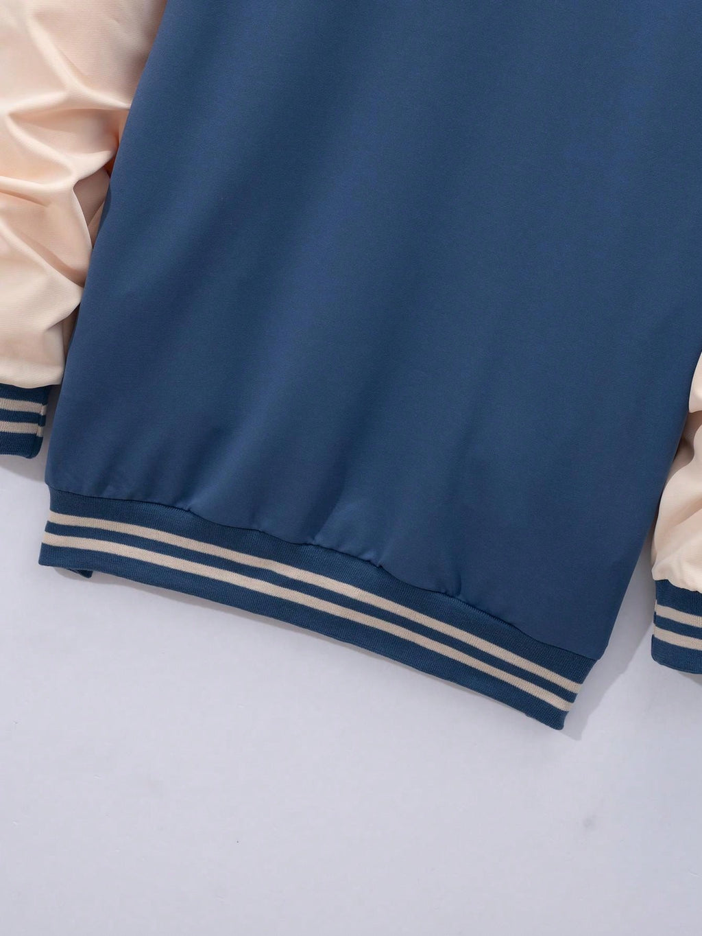 1 set Homme veste de baseball monobloc décontractée à col et pantalon, blocs de couleurs, 2 pièces, d'épaisseur moyenne, convient pour les voyages et l'usage quotidien