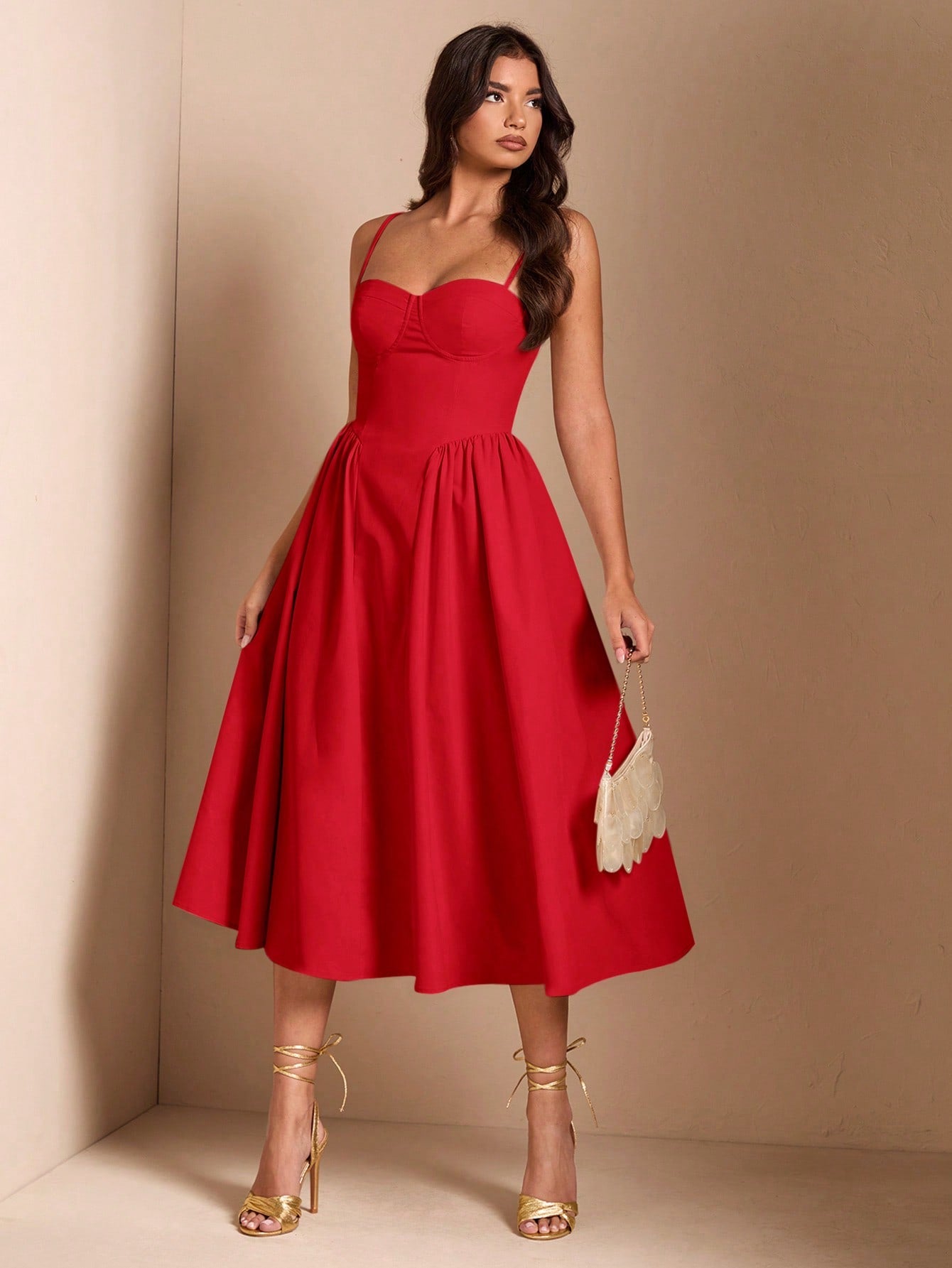 SHEIN BAE Élégante robe longue en tulle pour femmes, convient pour les sorties décontractées, les sorties, les fêtes de boîte de nuit, la saison d'automne