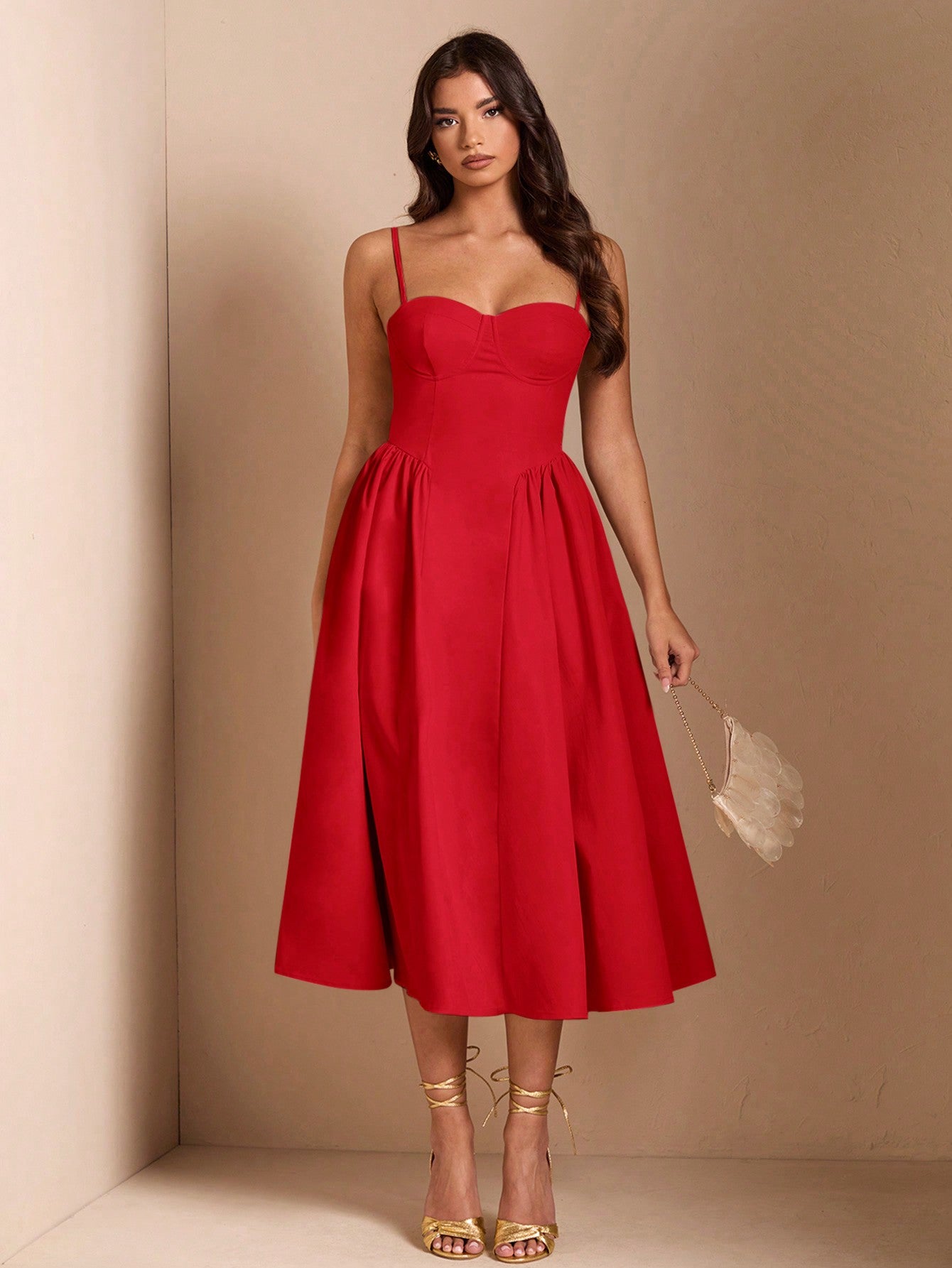 SHEIN BAE Élégante robe longue en tulle pour femmes, convient pour les sorties décontractées, les sorties, les fêtes de boîte de nuit, la saison d'automne