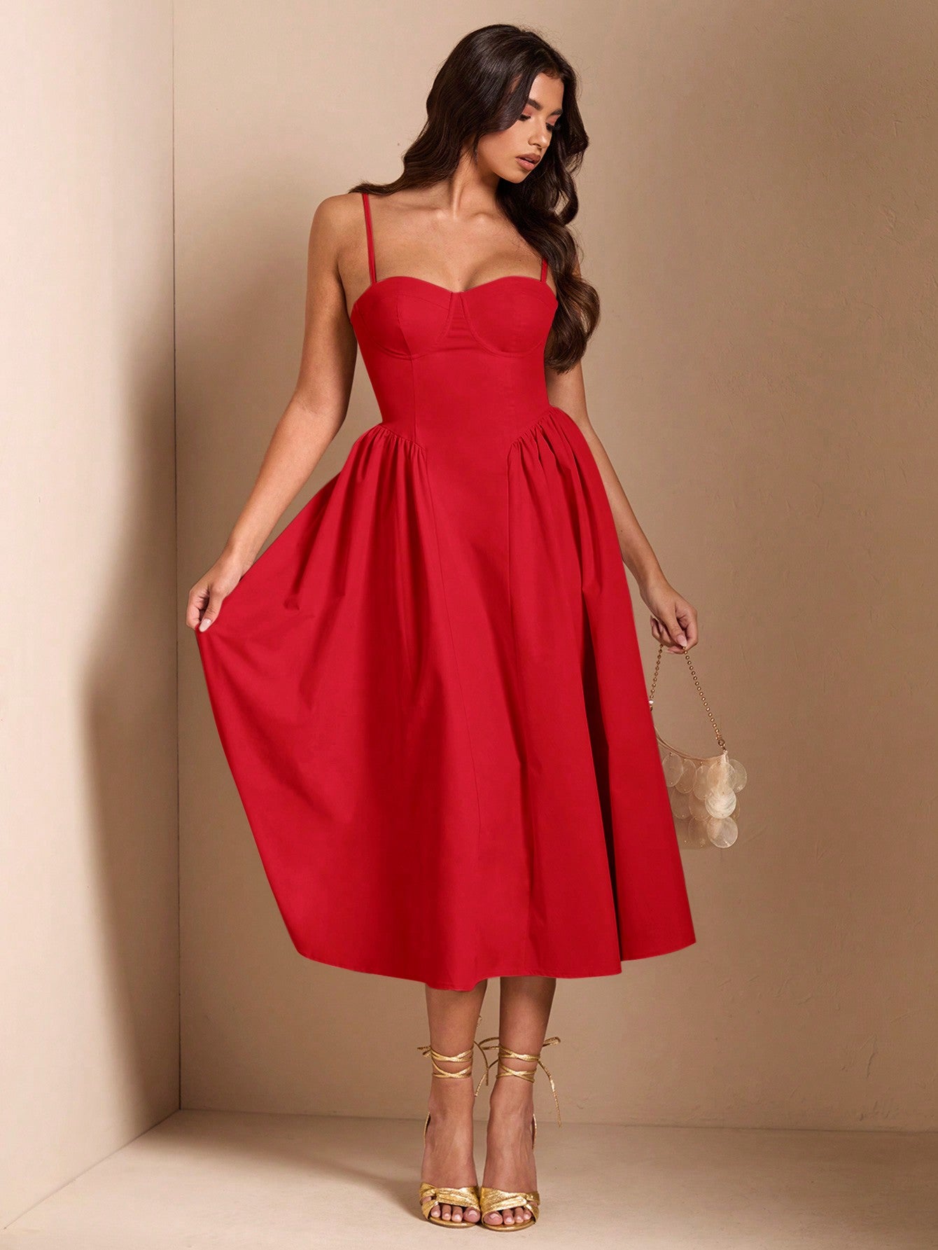 SHEIN BAE Élégante robe longue en tulle pour femmes, convient pour les sorties décontractées, les sorties, les fêtes de boîte de nuit, la saison d'automne