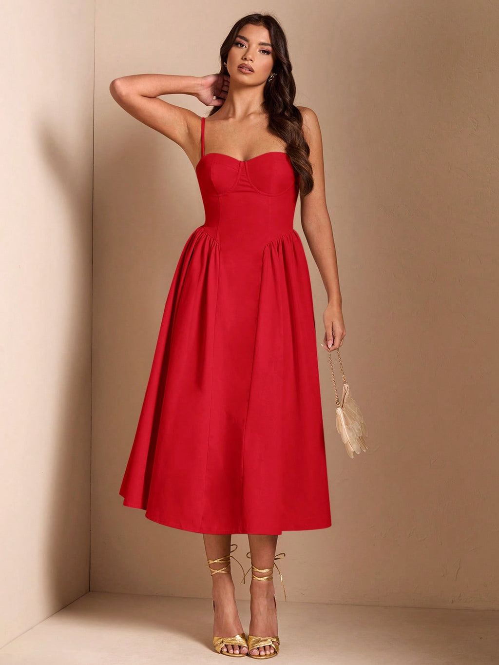 SHEIN BAE Élégante robe longue en tulle pour femmes, convient pour les sorties décontractées, les sorties, les fêtes de boîte de nuit, la saison d'automne