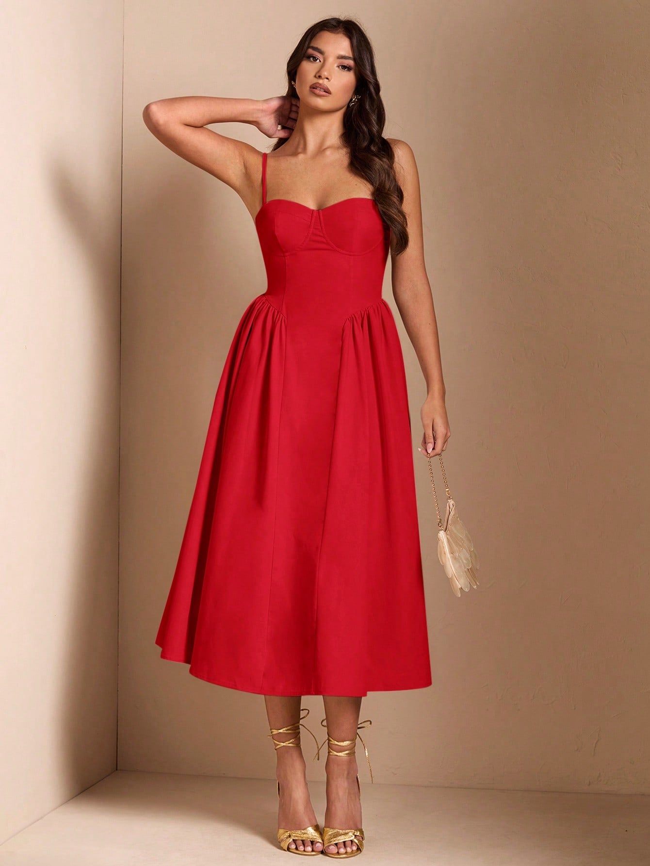 SHEIN BAE Élégante robe longue en tulle pour femmes, convient pour les sorties décontractées, les sorties, les fêtes de boîte de nuit, la saison d'automne