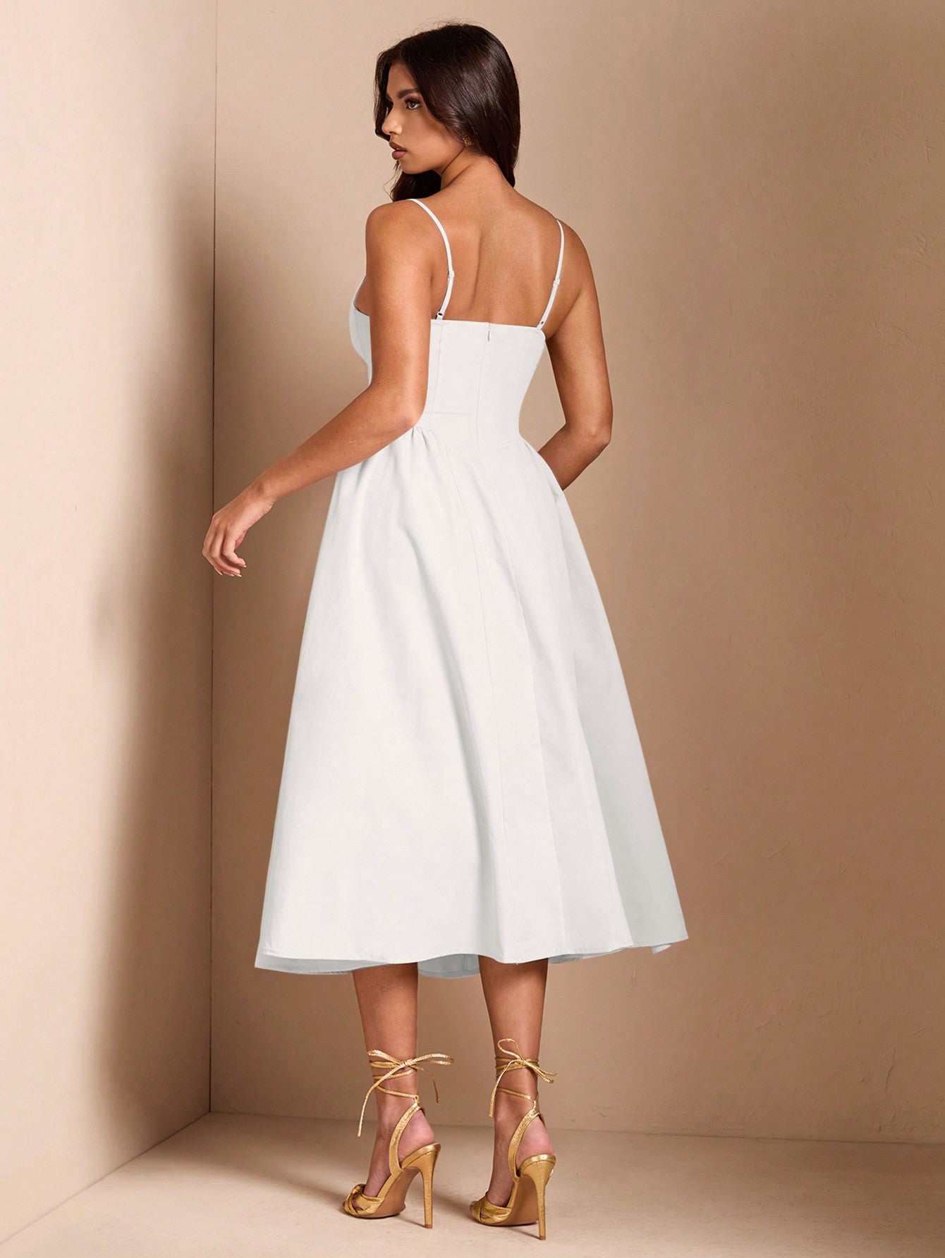 SHEIN BAE Élégante robe longue en tulle pour femmes, convient pour les sorties décontractées, les sorties, les fêtes de boîte de nuit, la saison d'automne