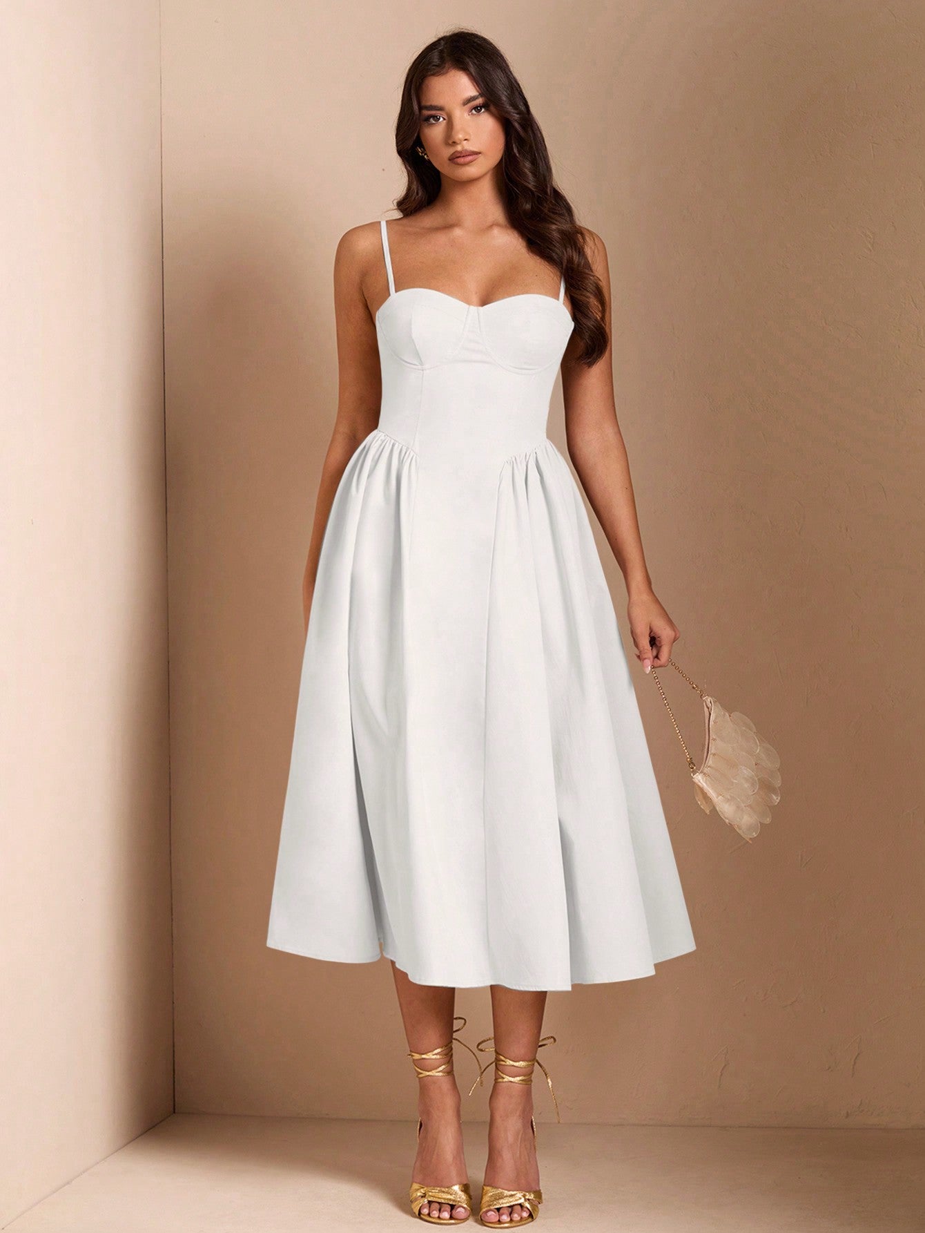 SHEIN BAE Élégante robe longue en tulle pour femmes, convient pour les sorties décontractées, les sorties, les fêtes de boîte de nuit, la saison d'automne