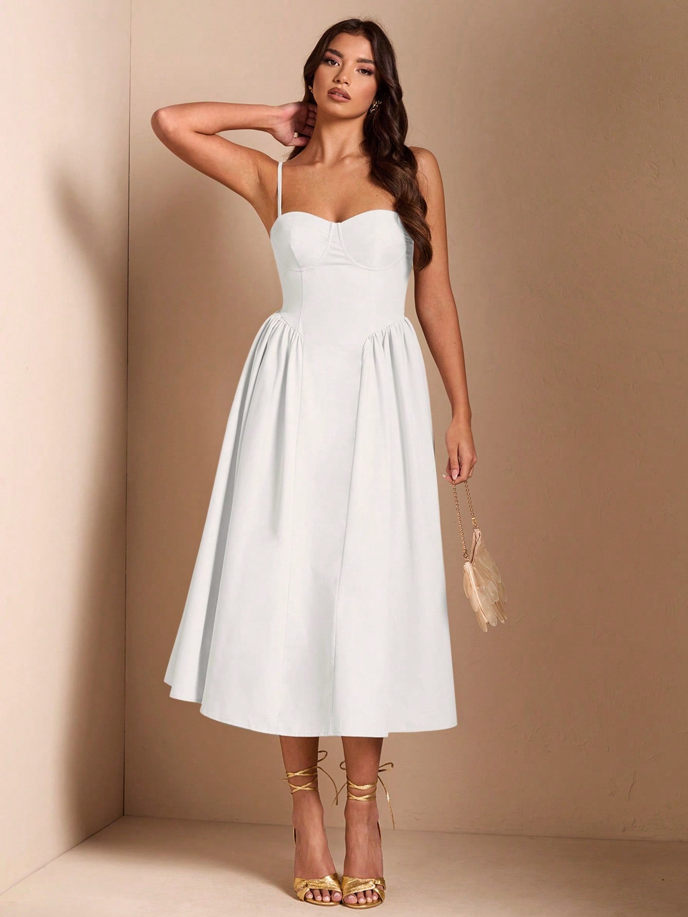 SHEIN BAE Élégante robe longue en tulle pour femmes, convient pour les sorties décontractées, les sorties, les fêtes de boîte de nuit, la saison d'automne
