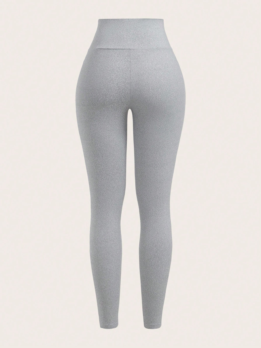 SHEIN EZwear Leggings décontracté moulants asymétriques taille étroite de couleur unie pour femmes