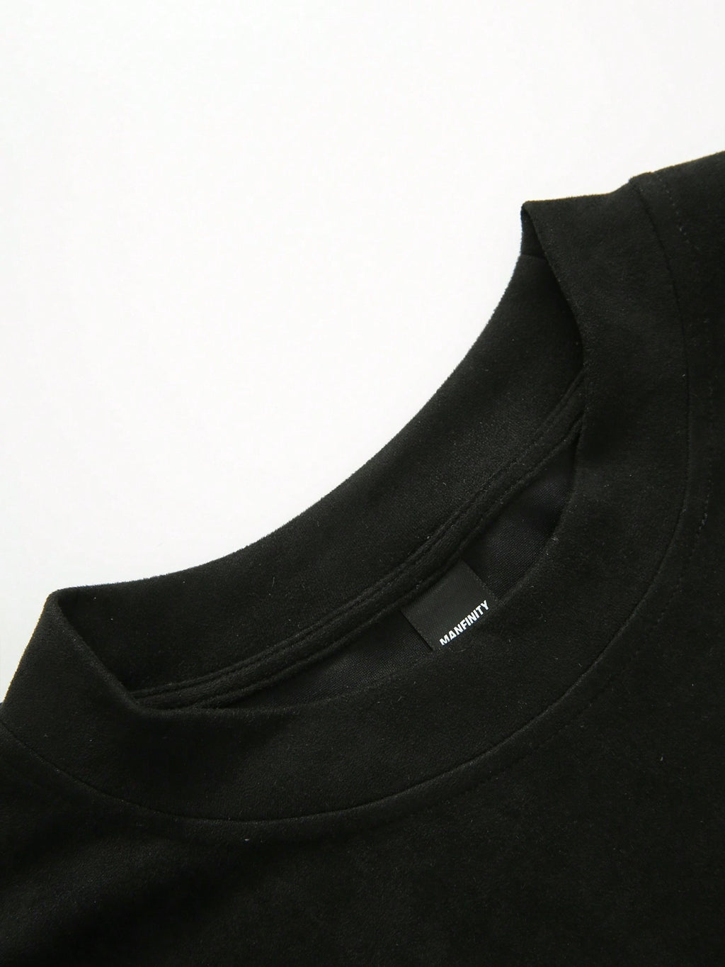 T-shirt noir imprimé de geste de la main pour hommes
