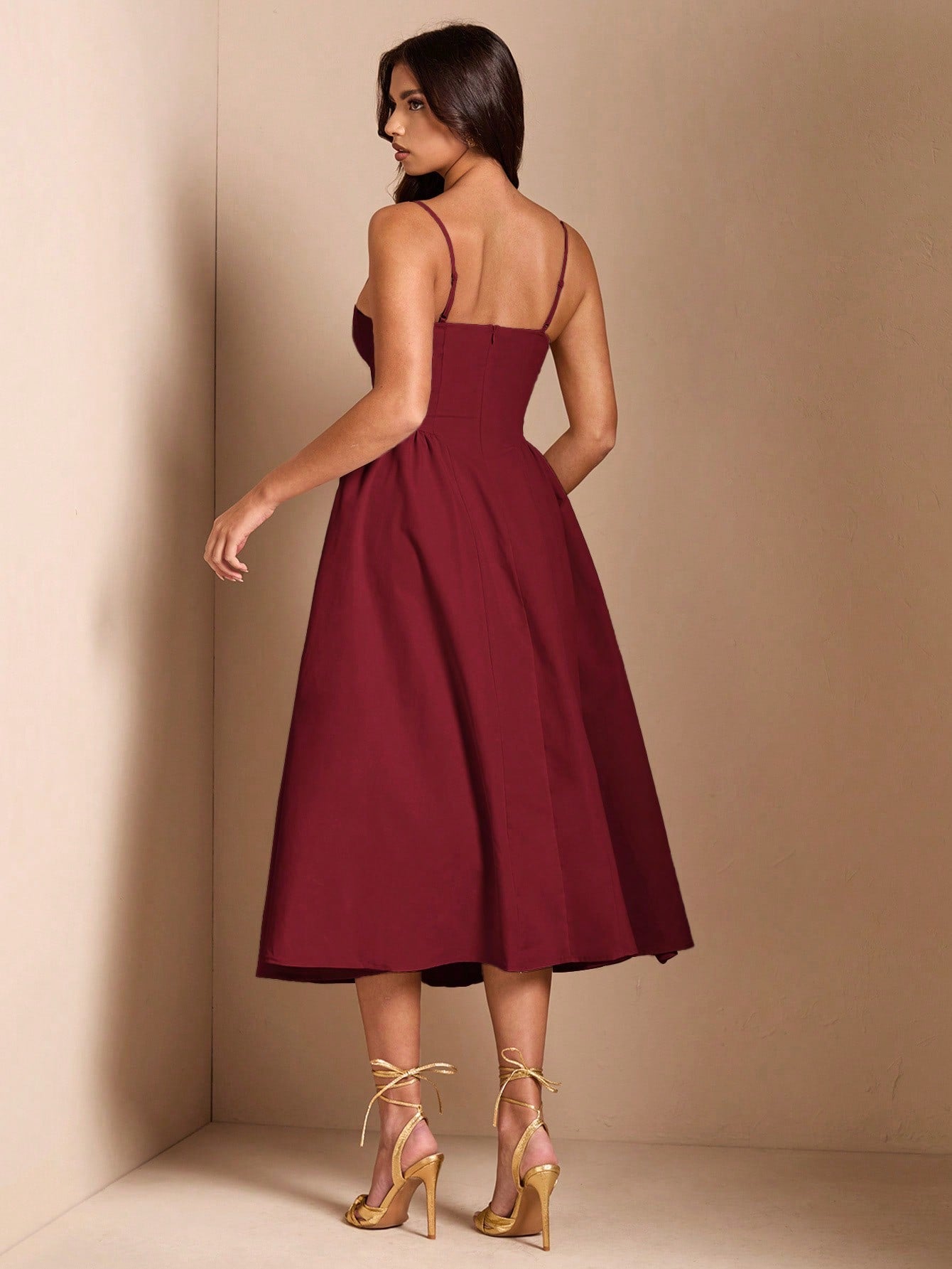 SHEIN BAE Élégante robe longue en tulle pour femmes, convient pour les sorties décontractées, les sorties, les fêtes de boîte de nuit, la saison d'automne