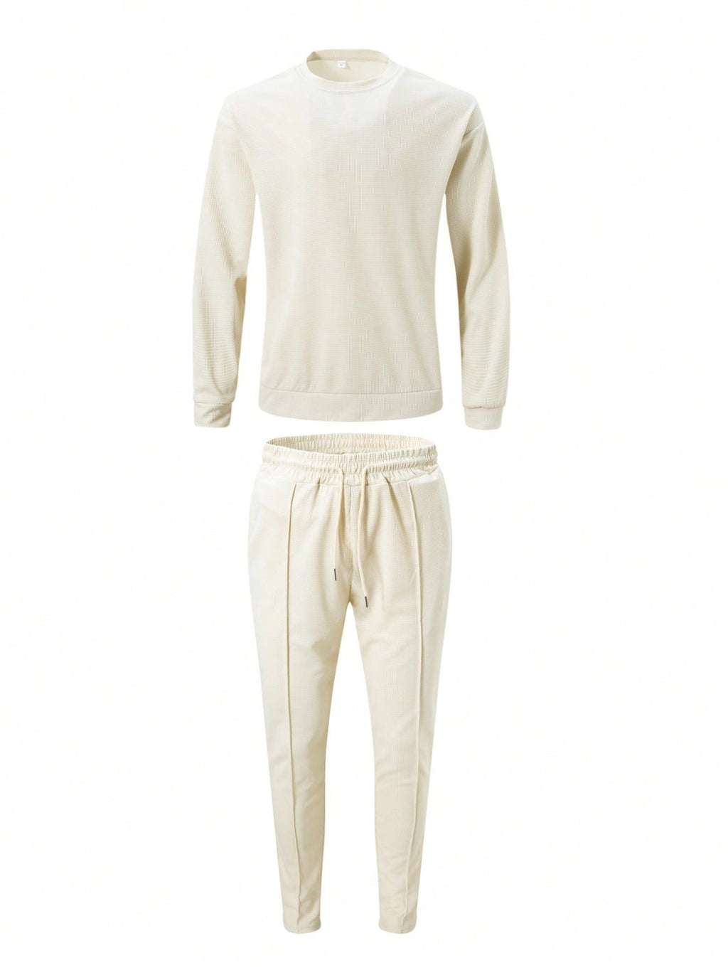 Ensemble 2 pièces de vêtements pour hommes en tissu gaufré