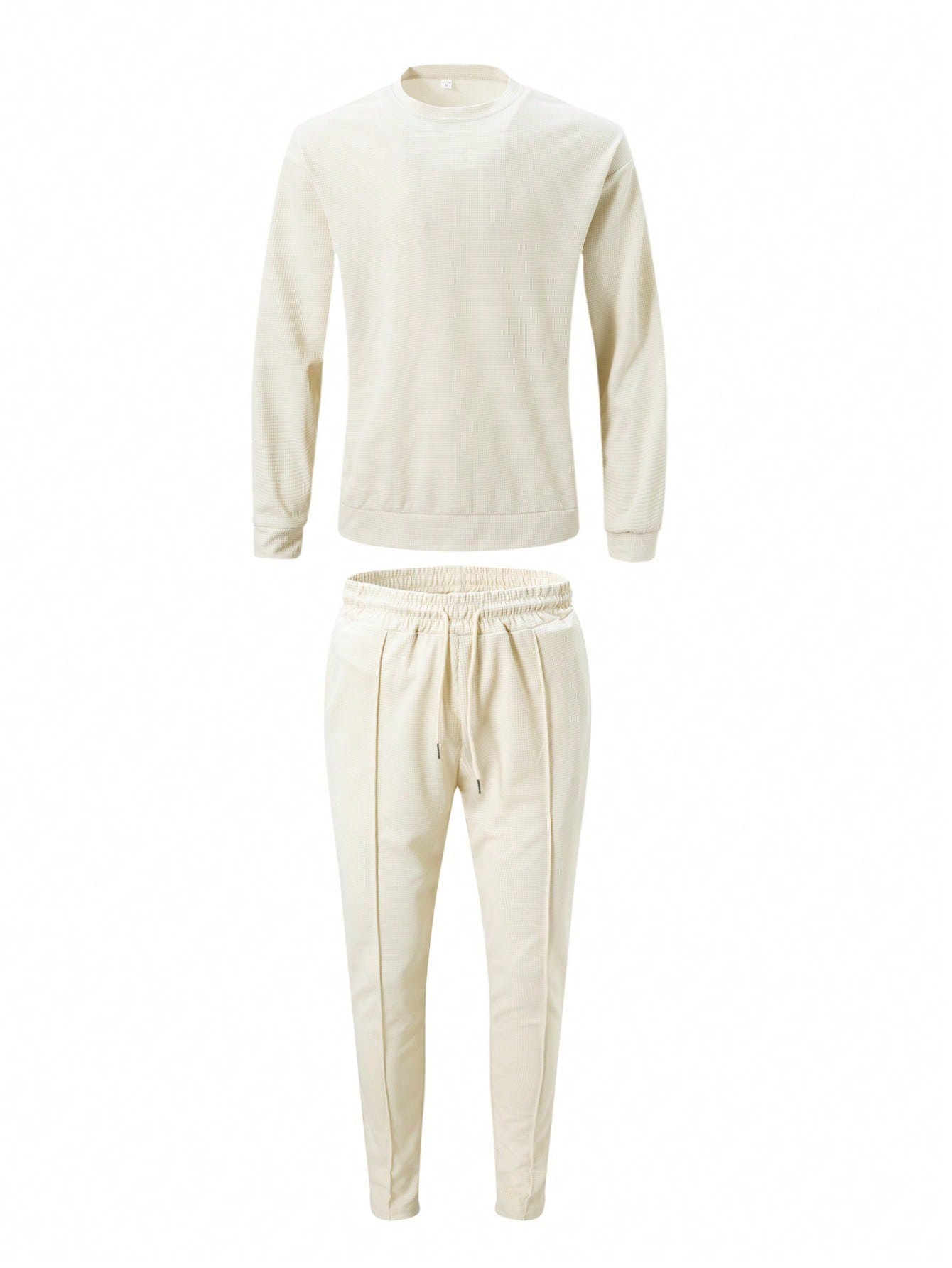 Ensemble 2 pièces de vêtements pour hommes en tissu gaufré