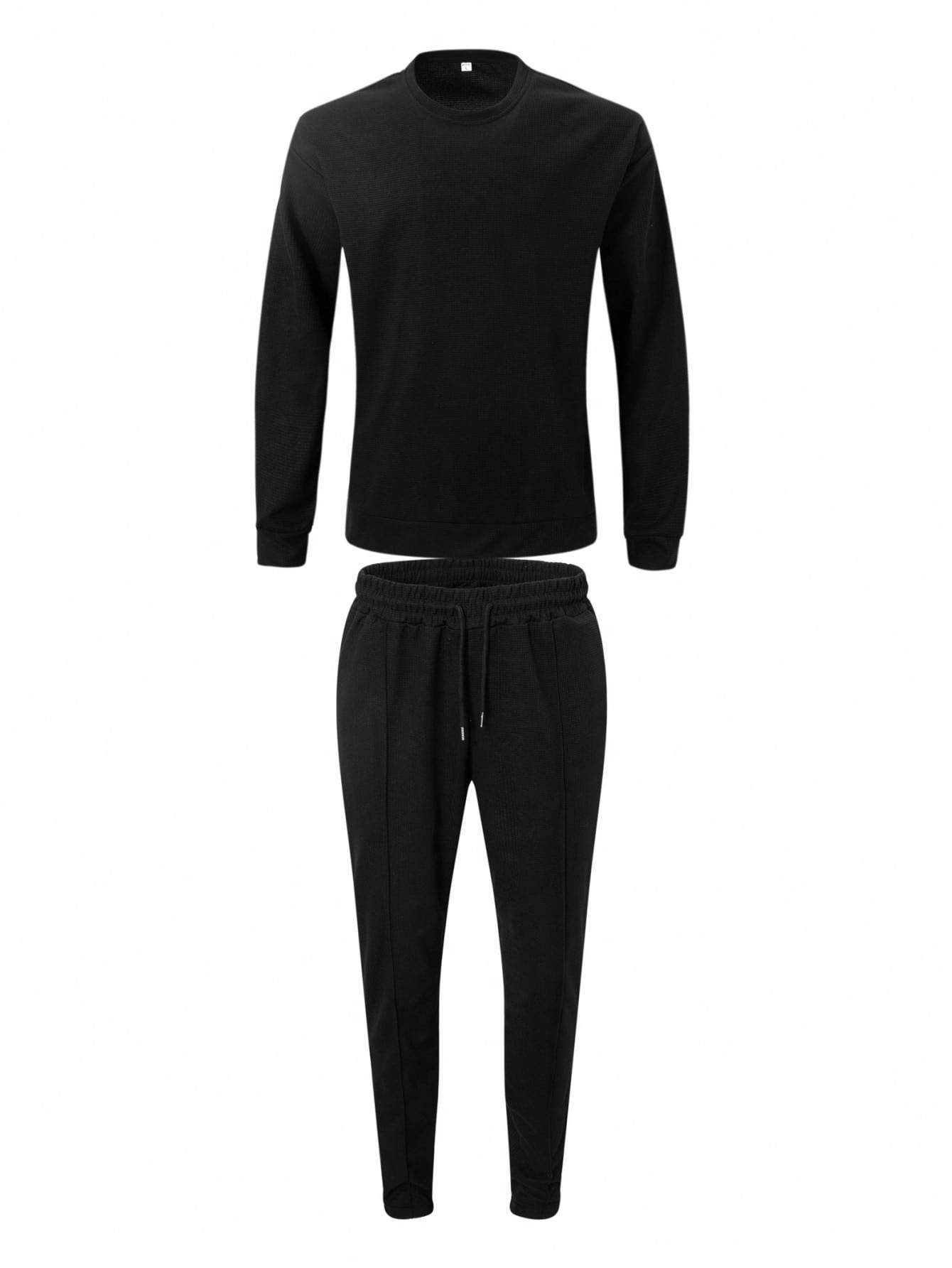 Ensemble 2 pièces de vêtements pour hommes en tissu gaufré
